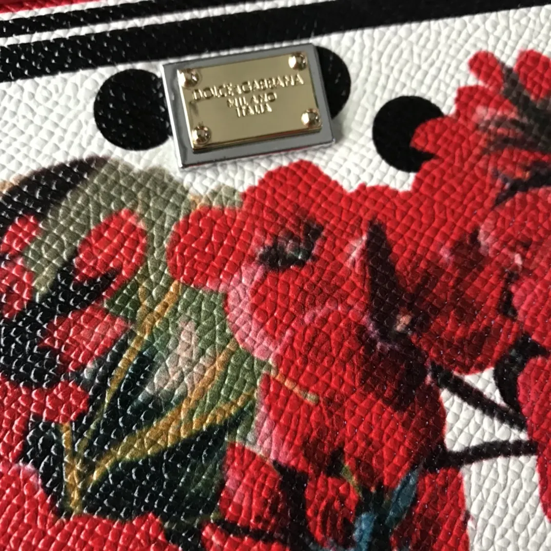 牛皮 Dolce Gabbana 牛皮印花 可 斜背包 輕便斜挎款