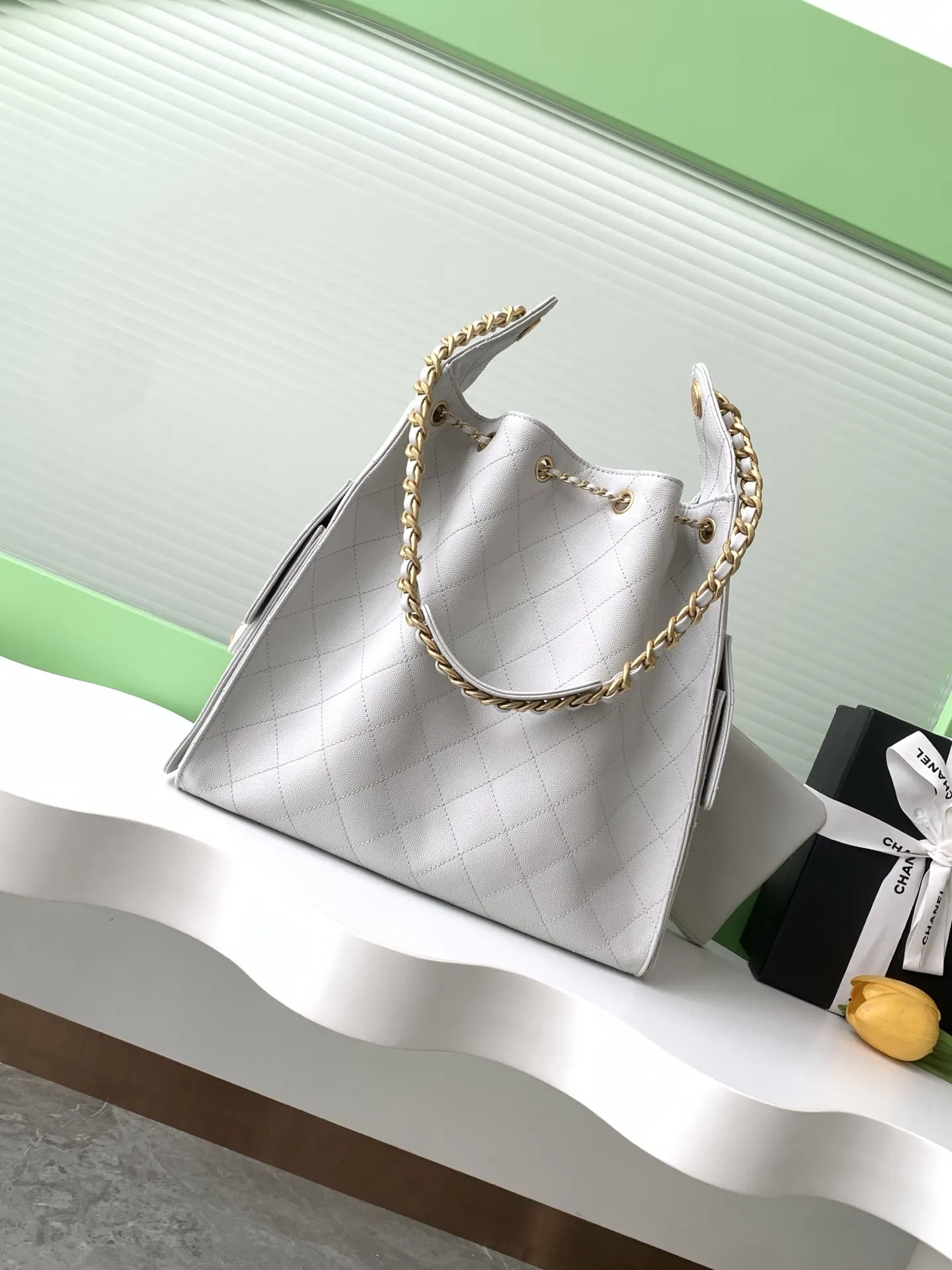 CHANEL Hobo 进口 免税 球纹皮嘻哈包 腋下包 復古腋下背款