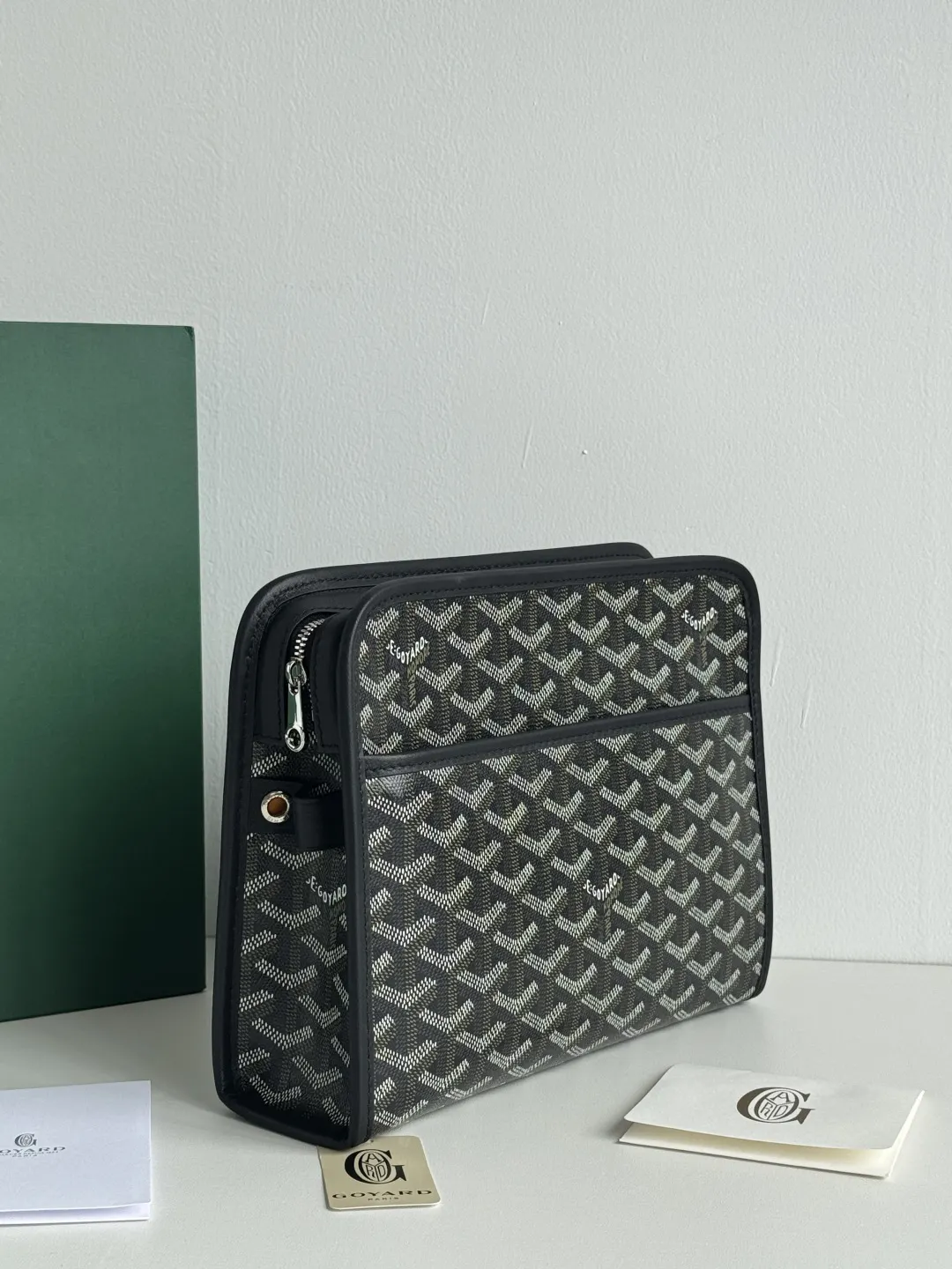 Goyard 黃色 牛皮 手拿包 精致手拿款