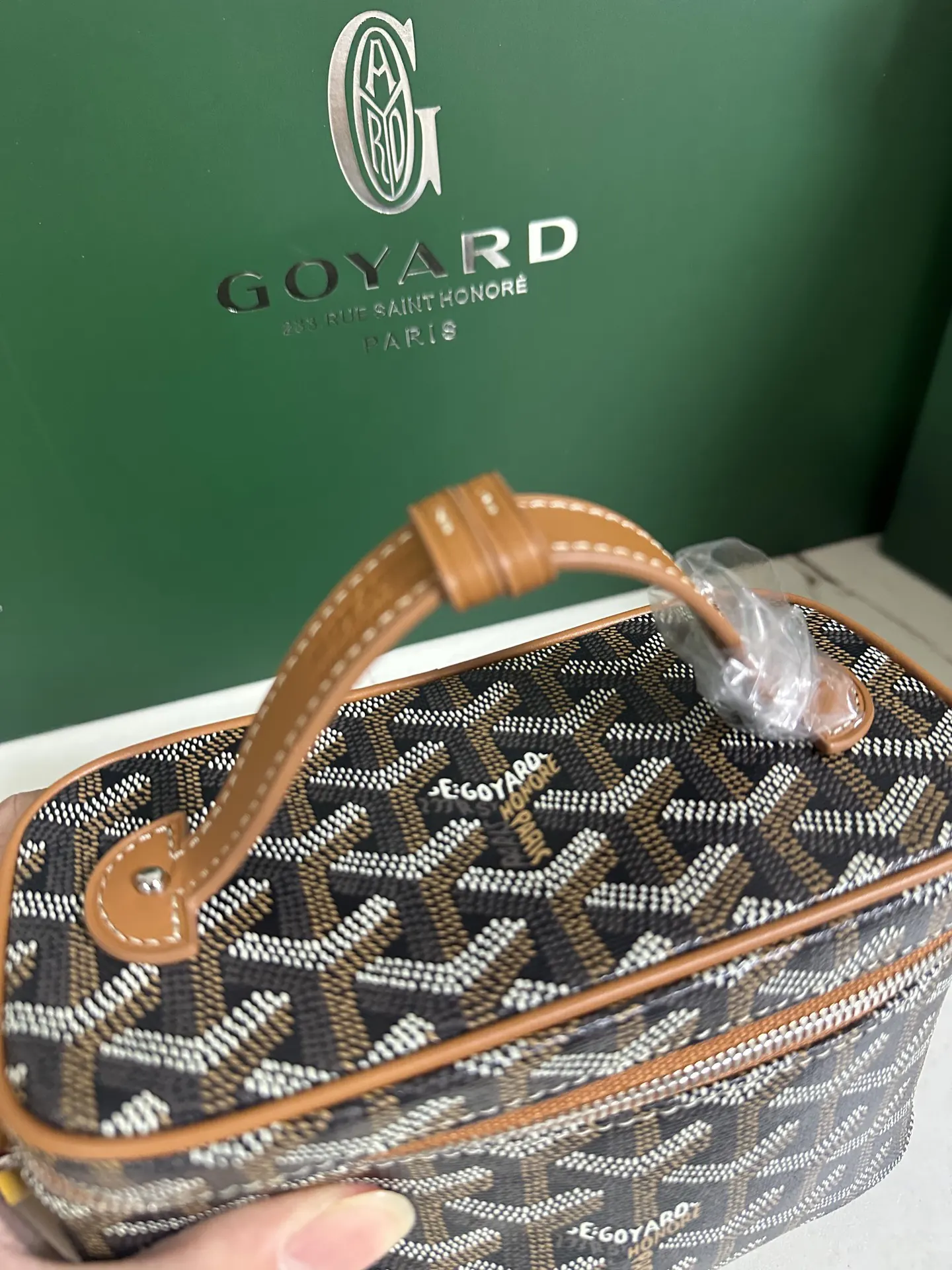 Goyard 黃色 小牛皮 化妝包 便携收納款
