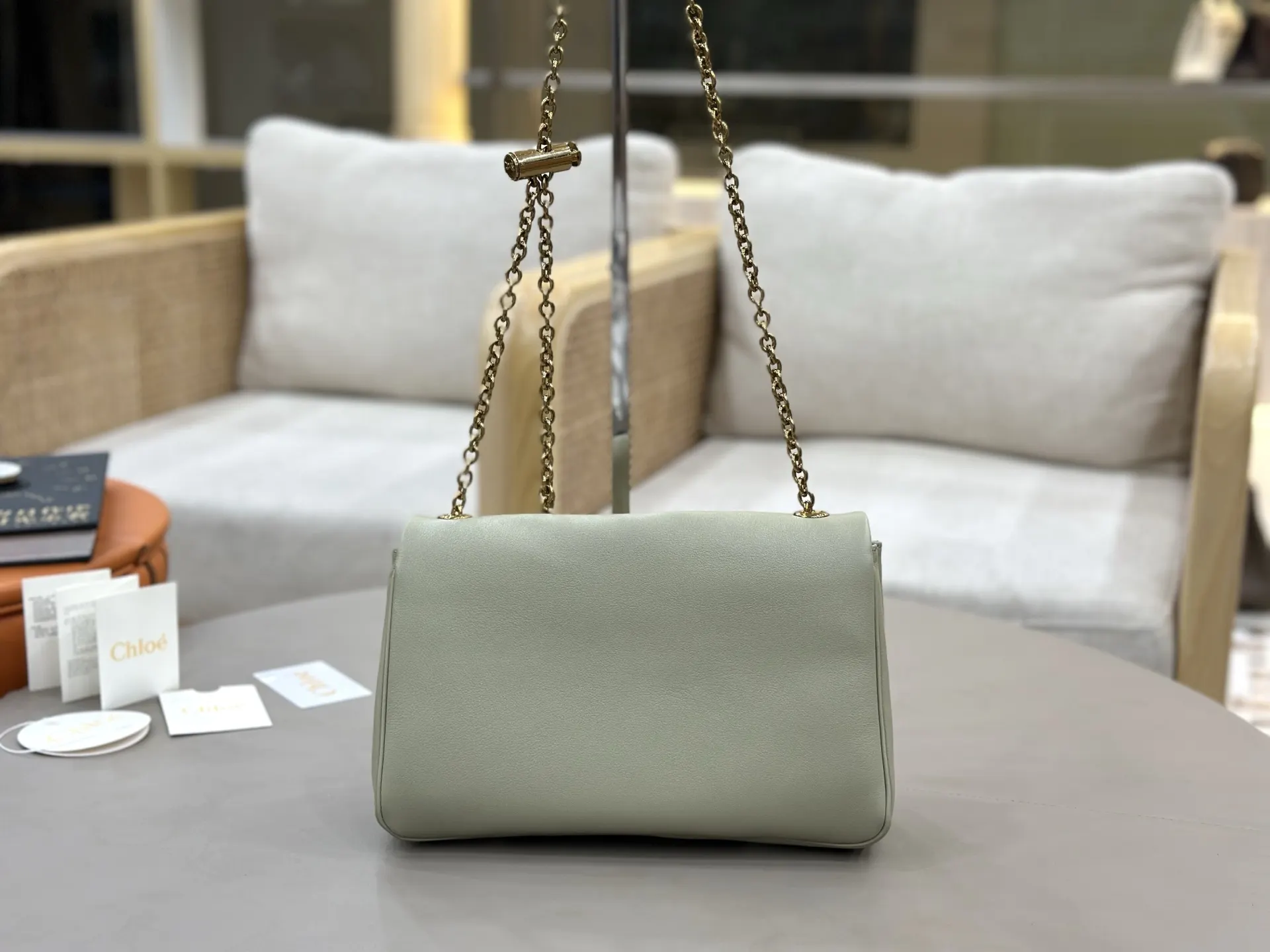 Chain Bag Commuter Leather