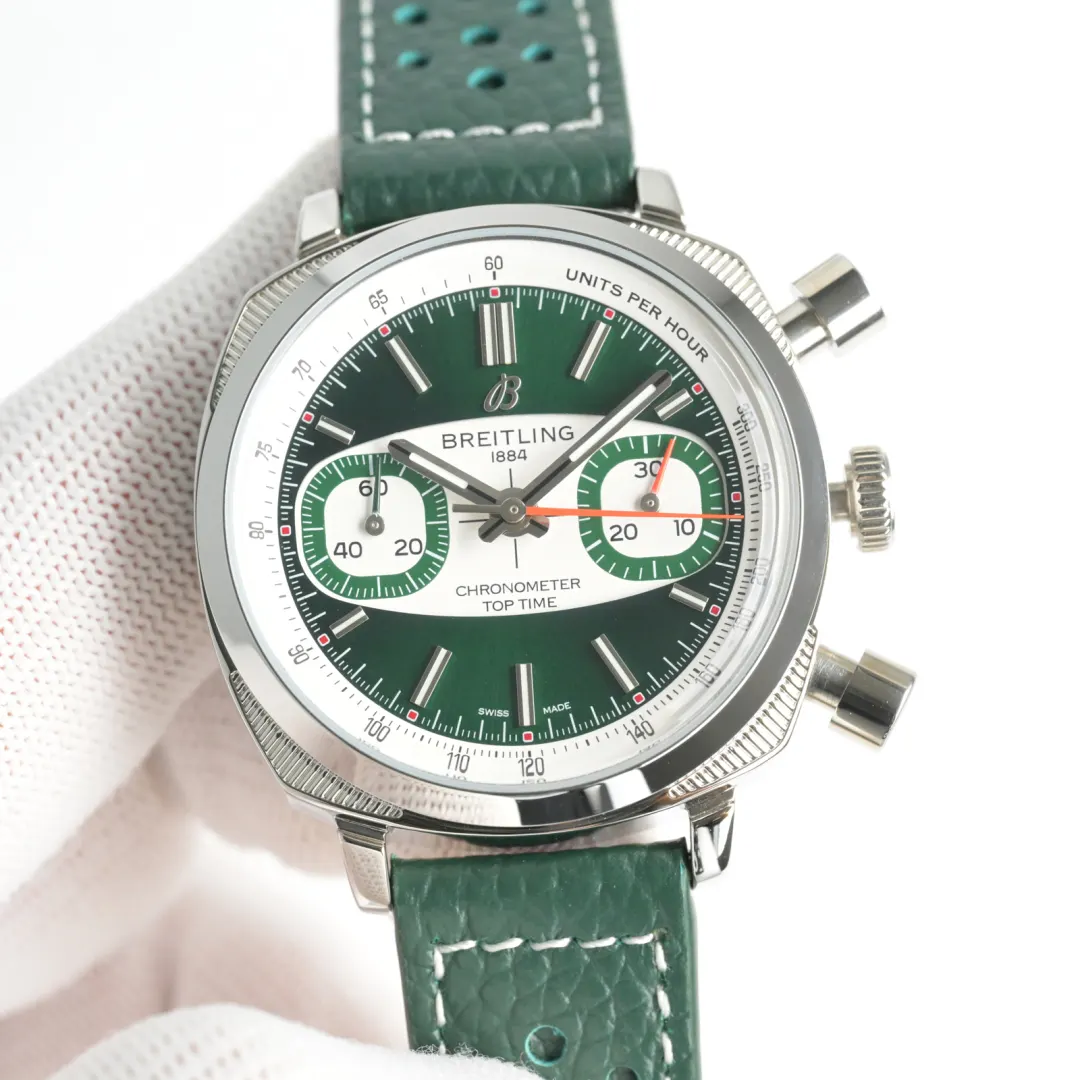 Red Blue Watch Classic Leather
