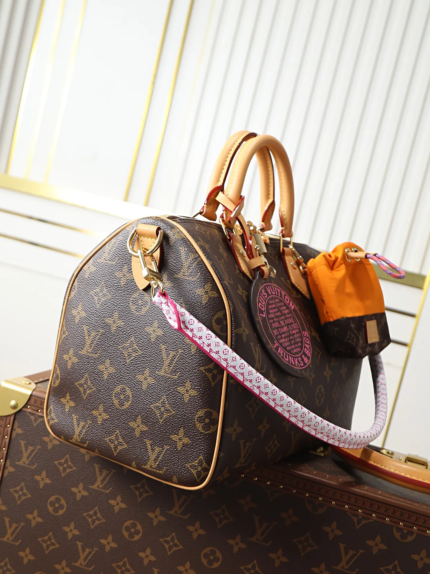 LV Speedy 帆布 收纳包 旅行收纳款