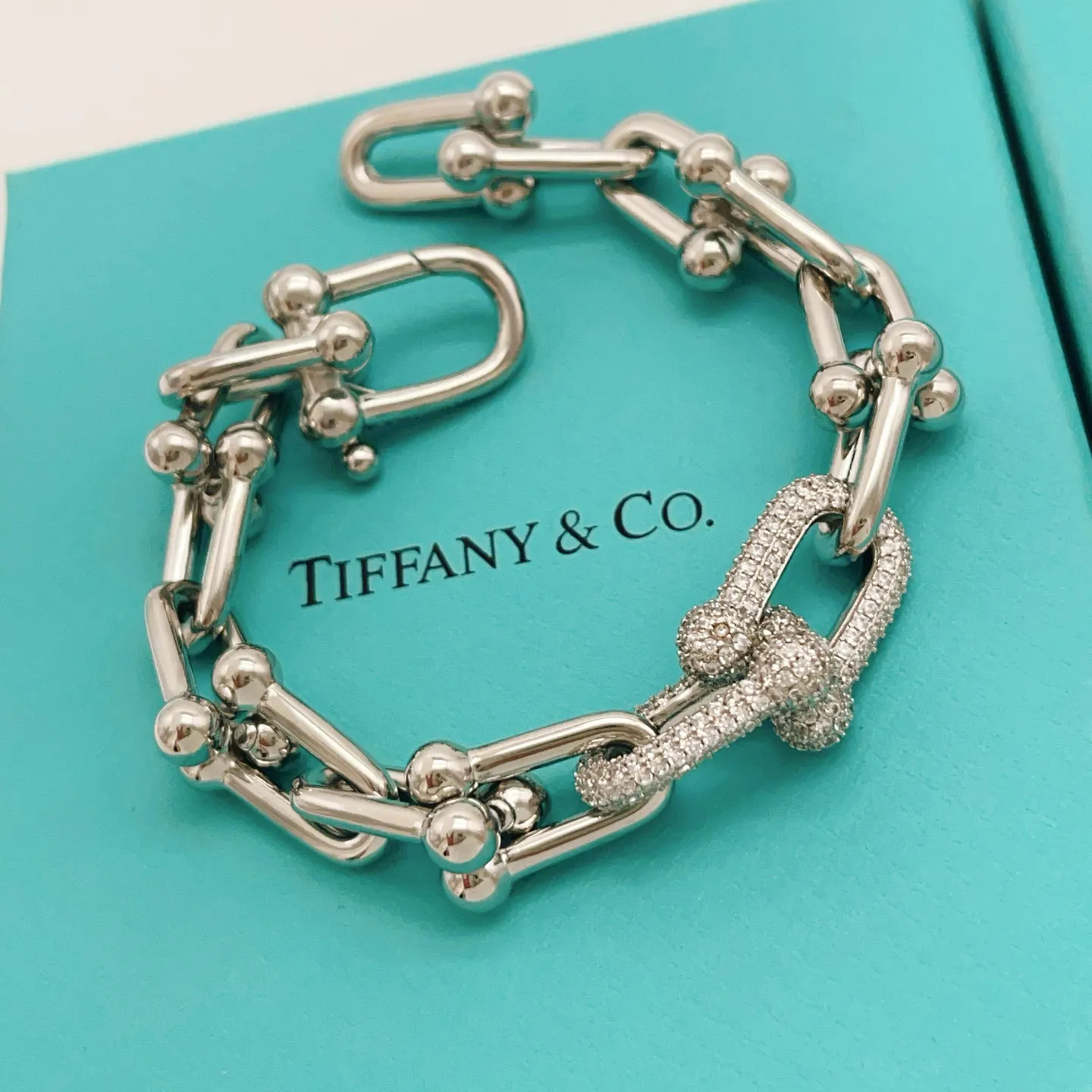Tiffany 銀色 手链 日常叠戴款