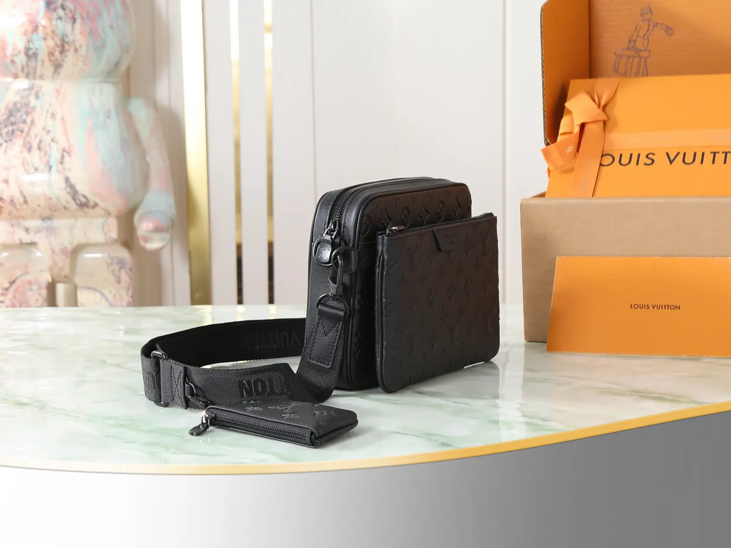LV Trio Messenger Black And Gray Color Scheme Messenger Bag | ORBUYBAG High-End Fashion Boutique