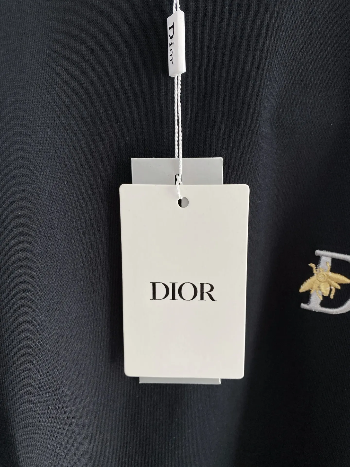 Dior 黑色字母短袖T恤