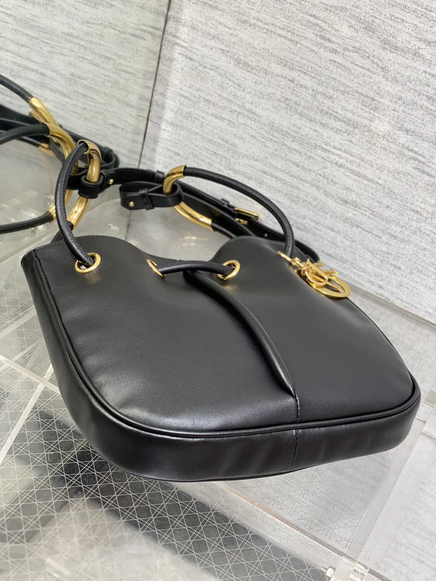 Dior Gold Leather Handbag
