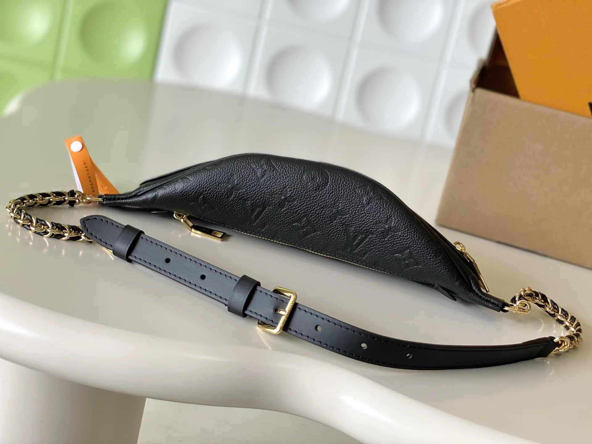 Gold Organizer Pouch Travel Leather
