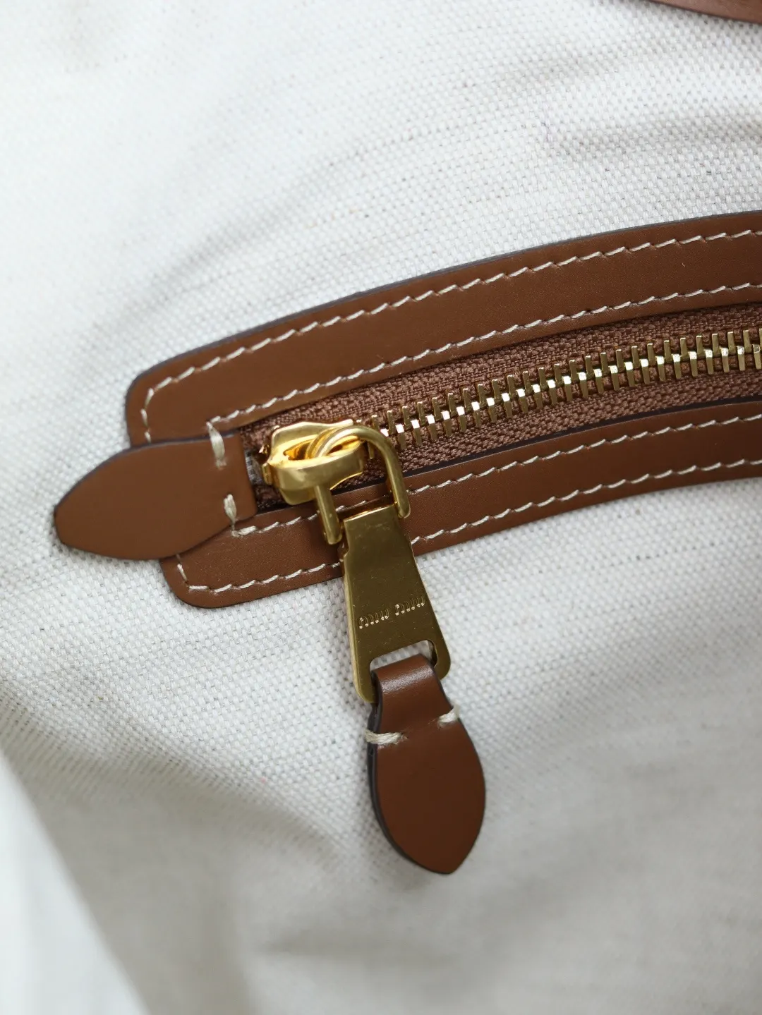 Gold Top Handle Bag Commuter Canvas