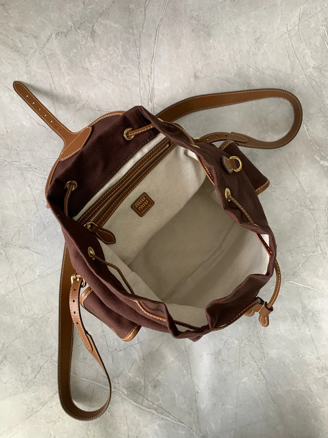 Backpack Canvas Leather Image 9 Backpack Canvas Leather Image 9