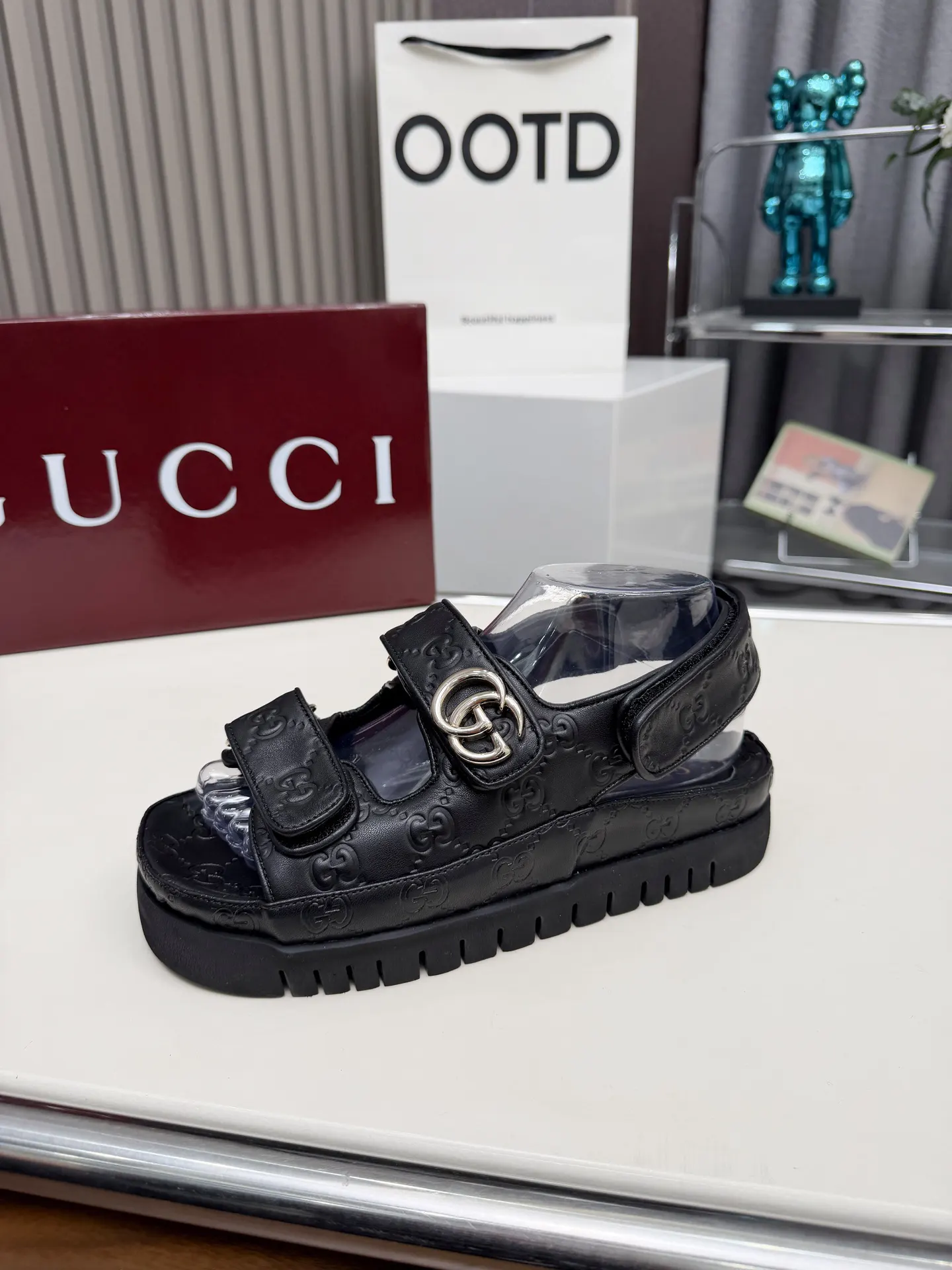 Gucci Horsebit 黑色 拖鞋