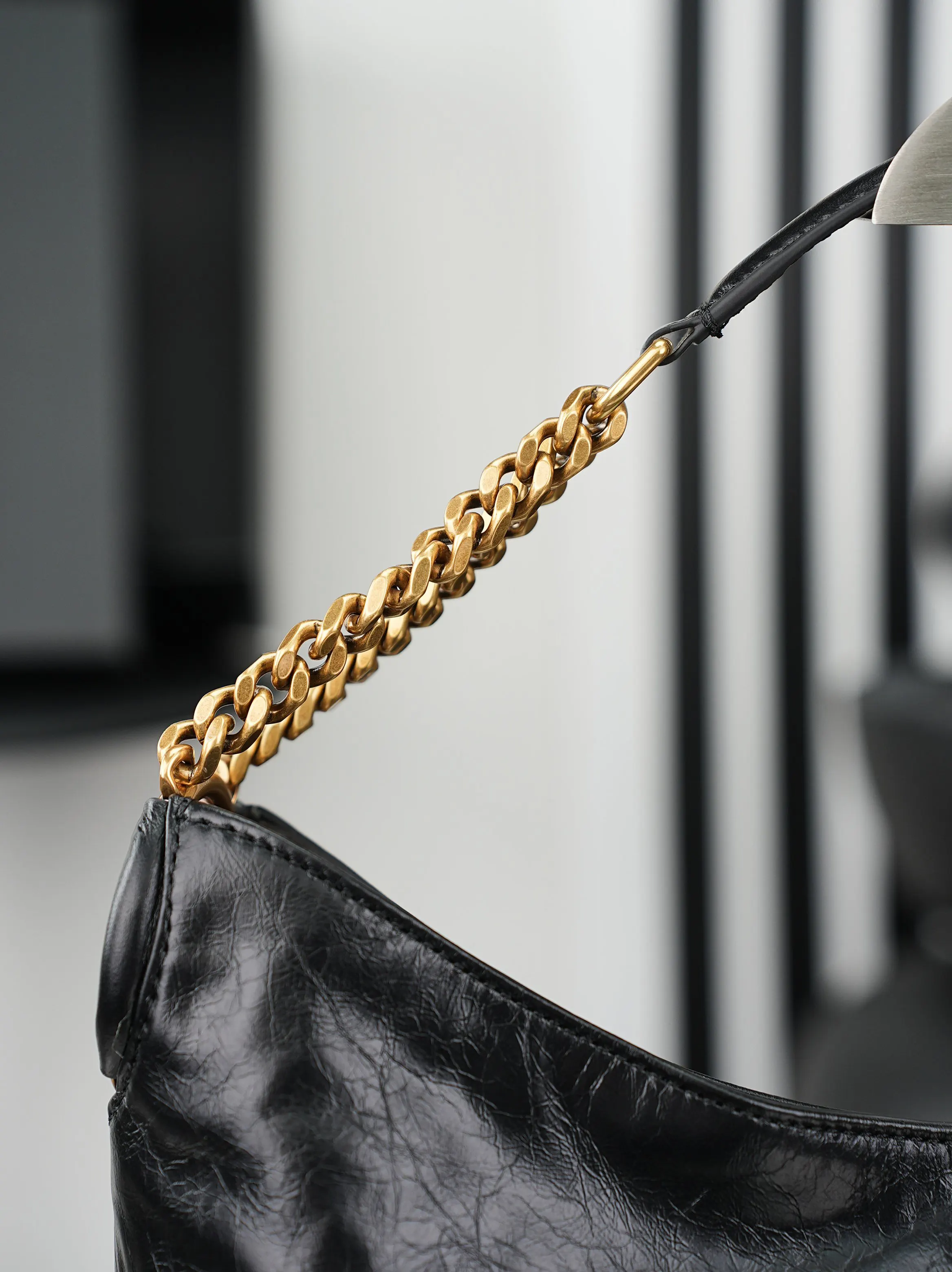 Black Hobo Shoulder Bag Vintage