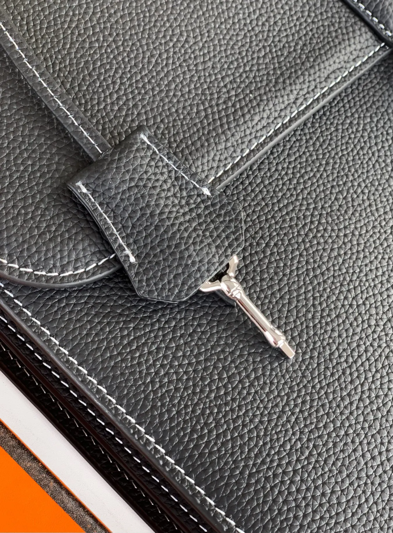 Black Briefcase Business Commuter Leather