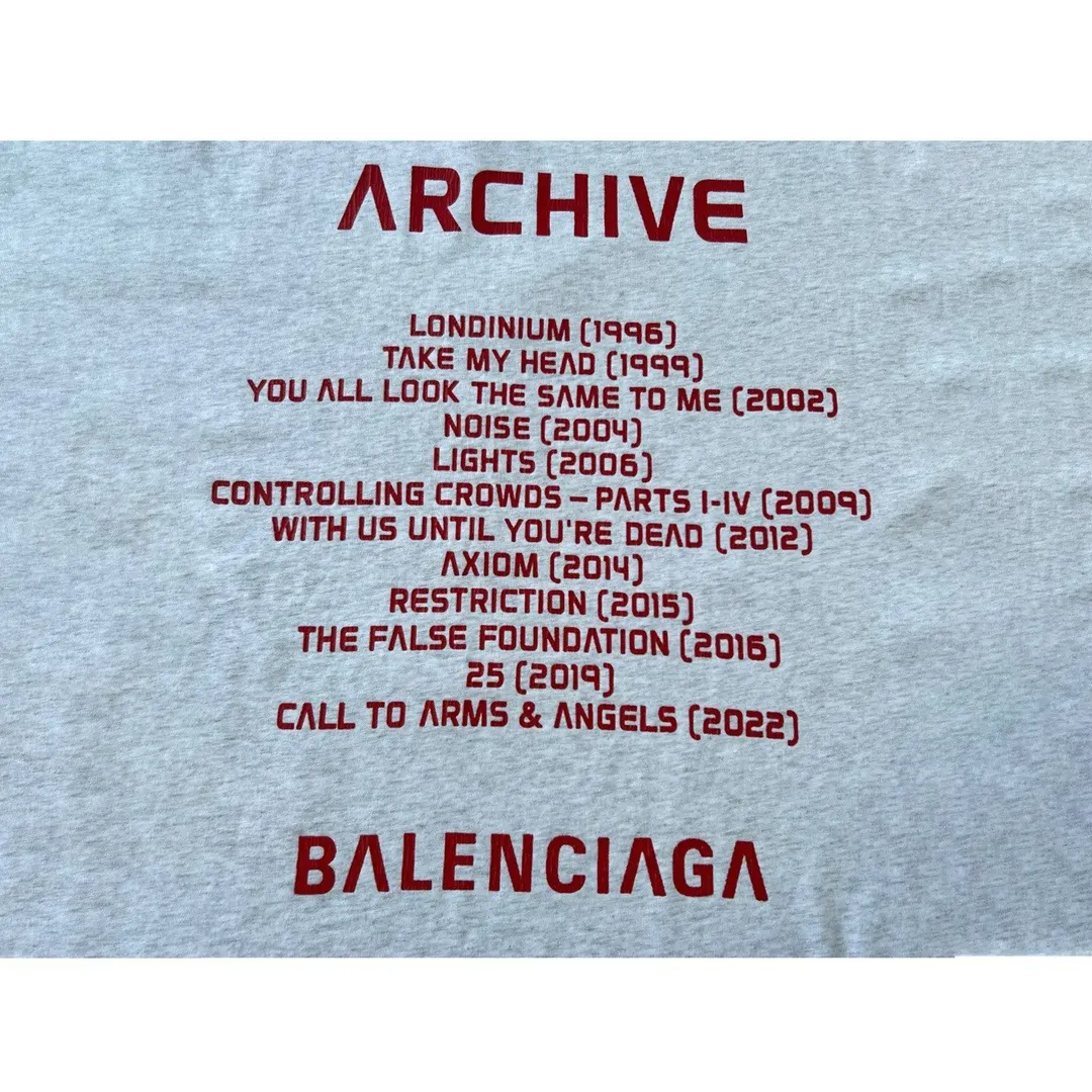 Balenciaga Logo Print Short Sleeve T-Shirt Street Casual