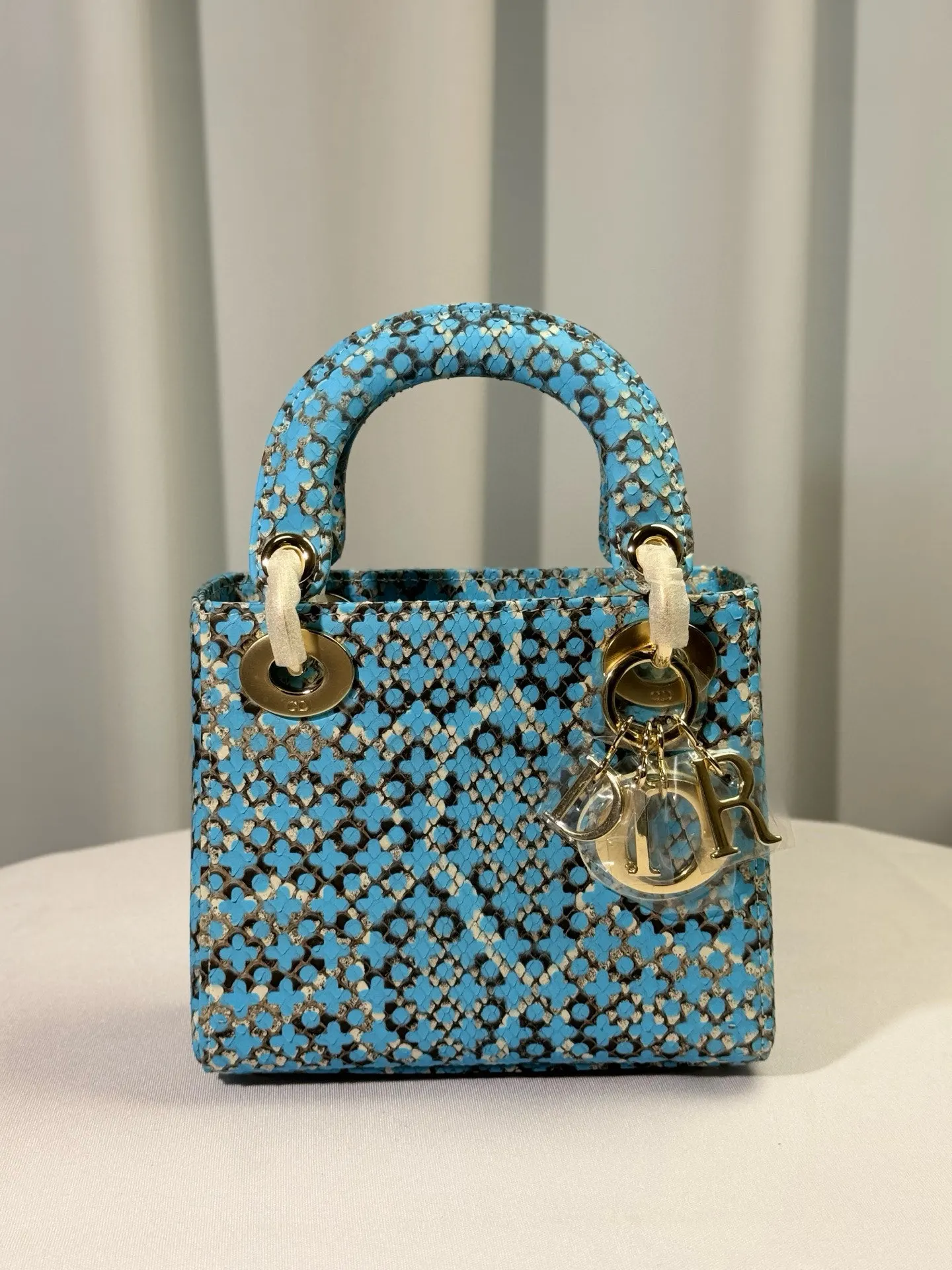 Dior Lady Dior Brown Wool Handbag
