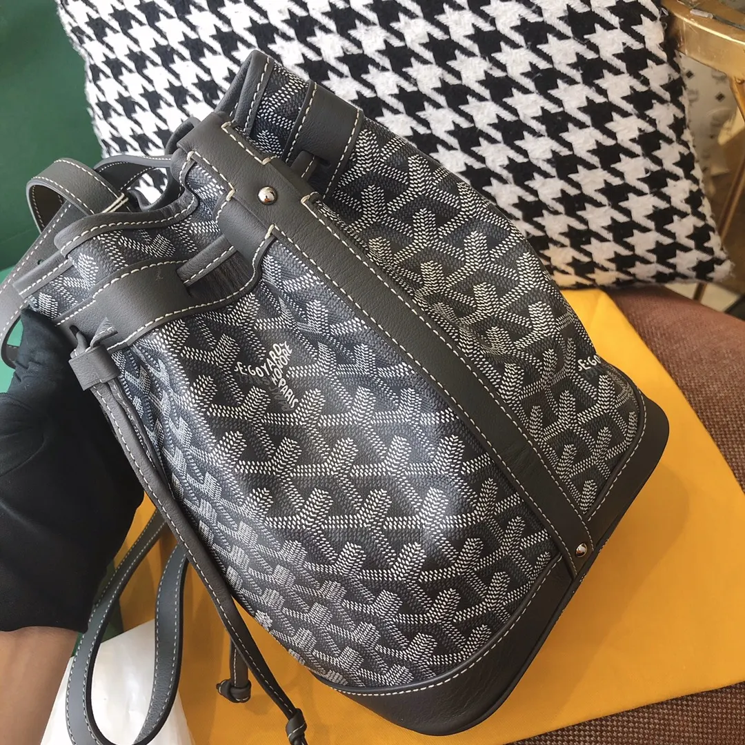 Goyard 老花 灰色 帆布 水桶包 休閒水桶款