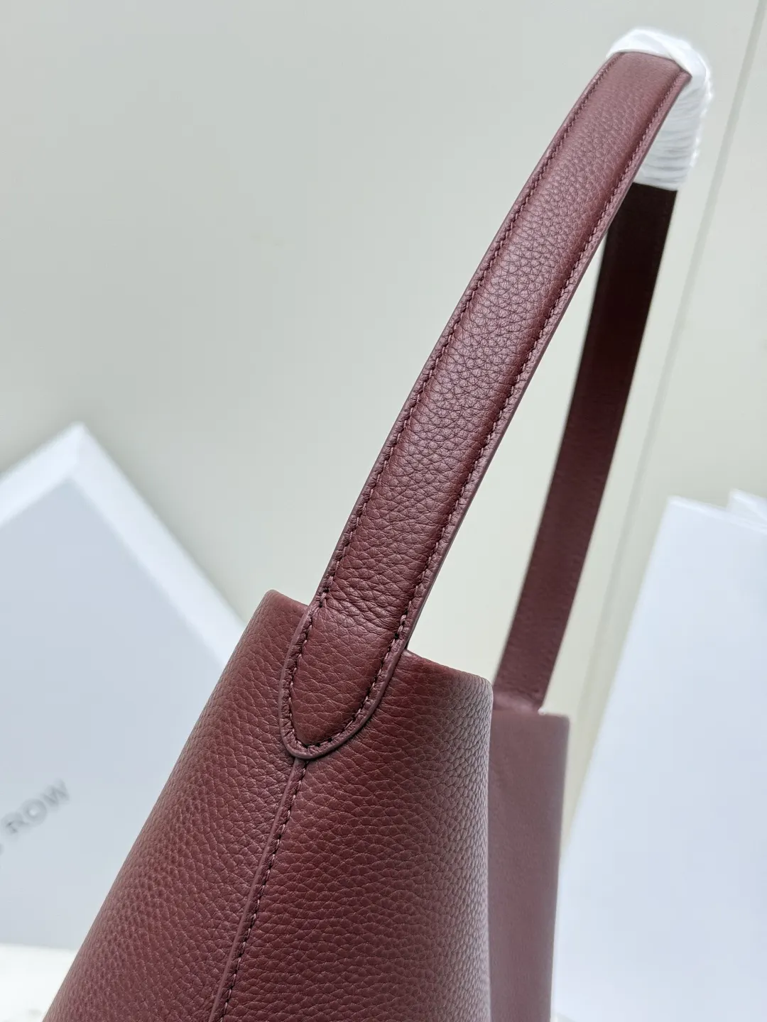 Red Tote Bag Lightweight Leather