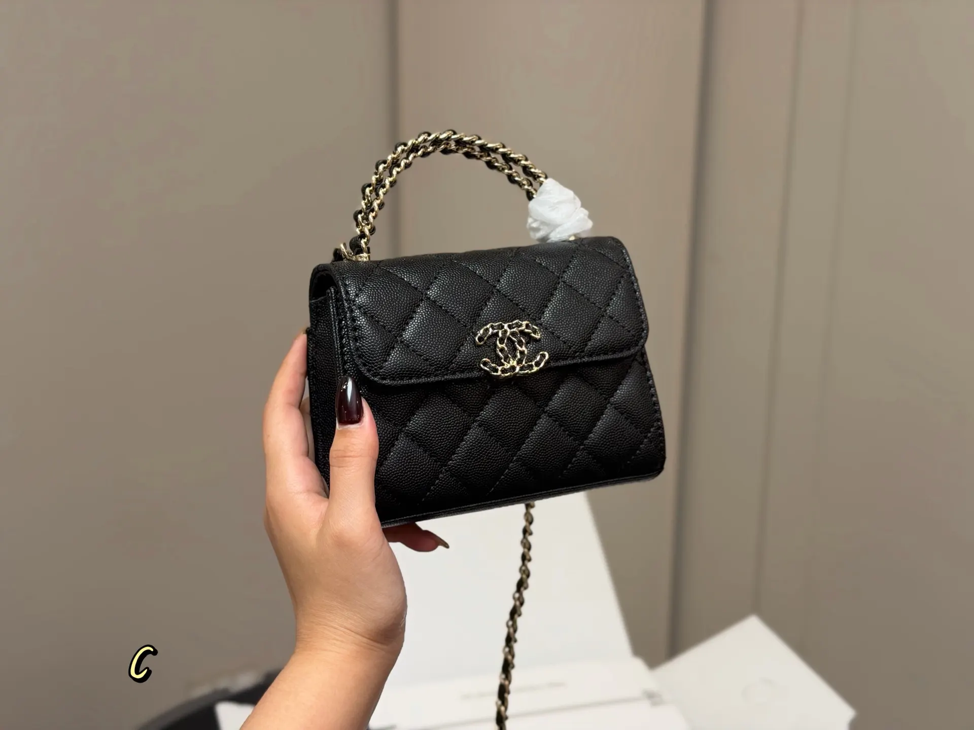 CHANEL Kelly 牛皮 手提包 通勤手提款