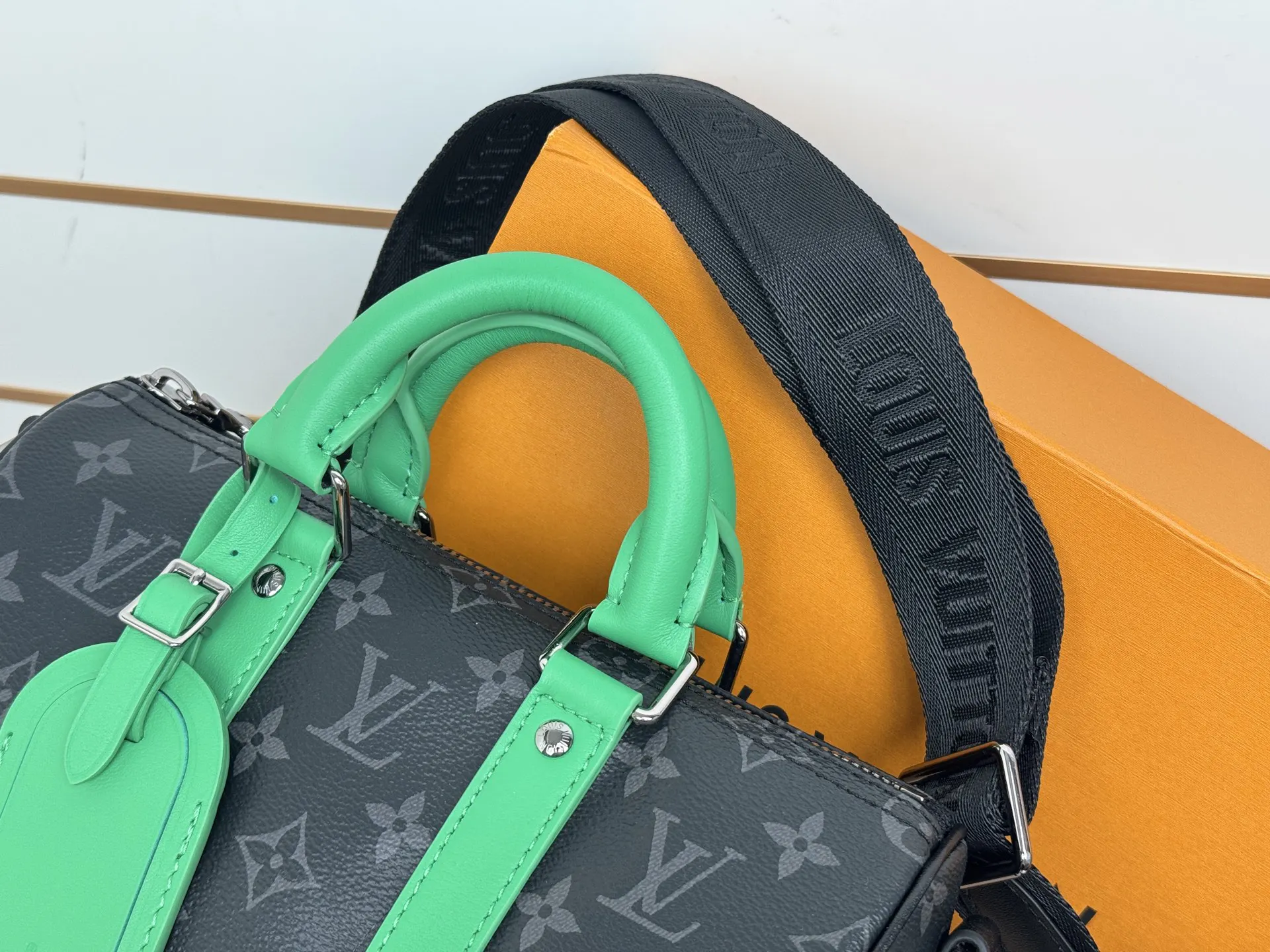 Keepall 綠色 帆布 旅行袋 大容量旅行款