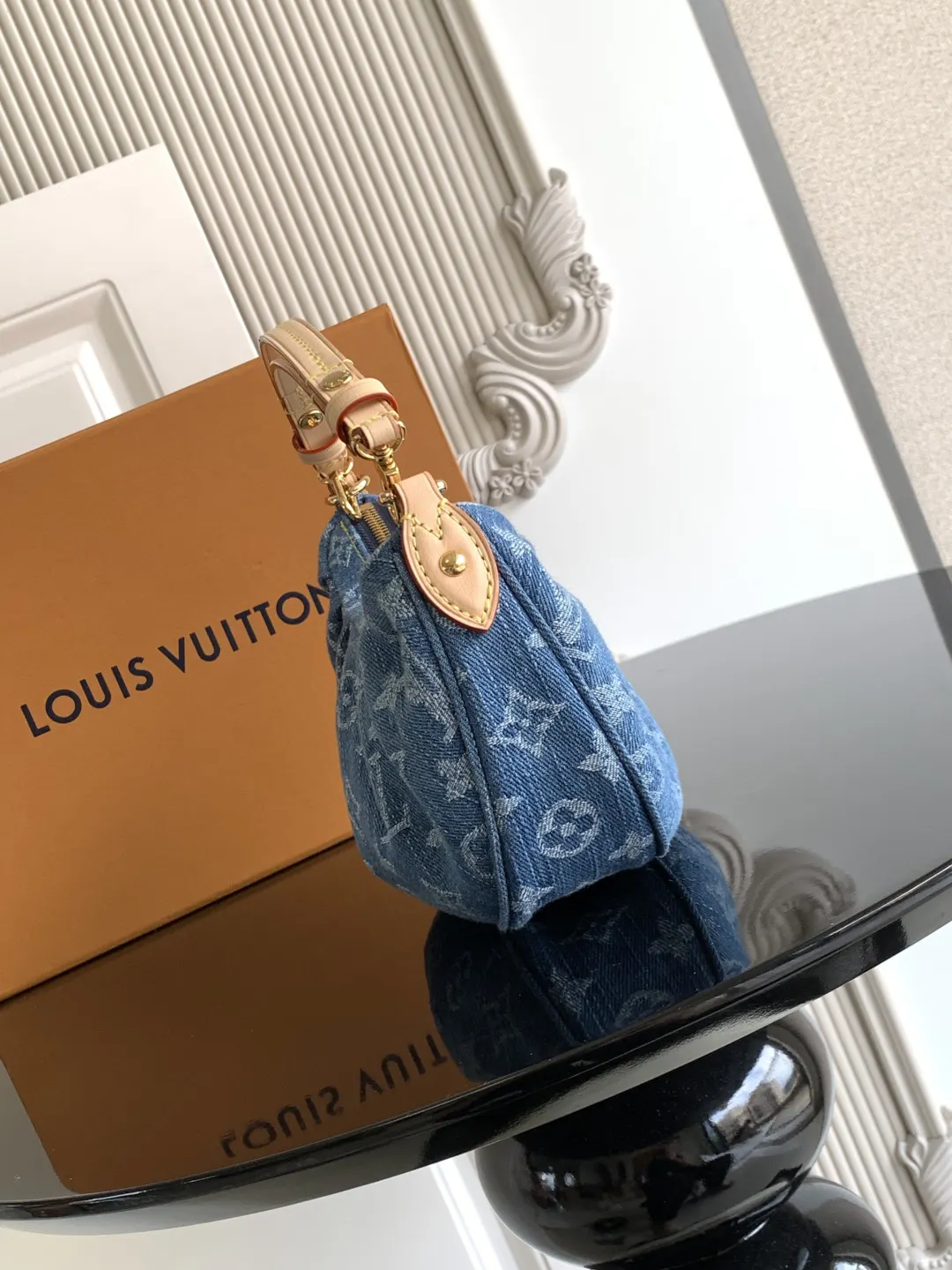 丹宁 牛皮 手拿包 精致手拿款