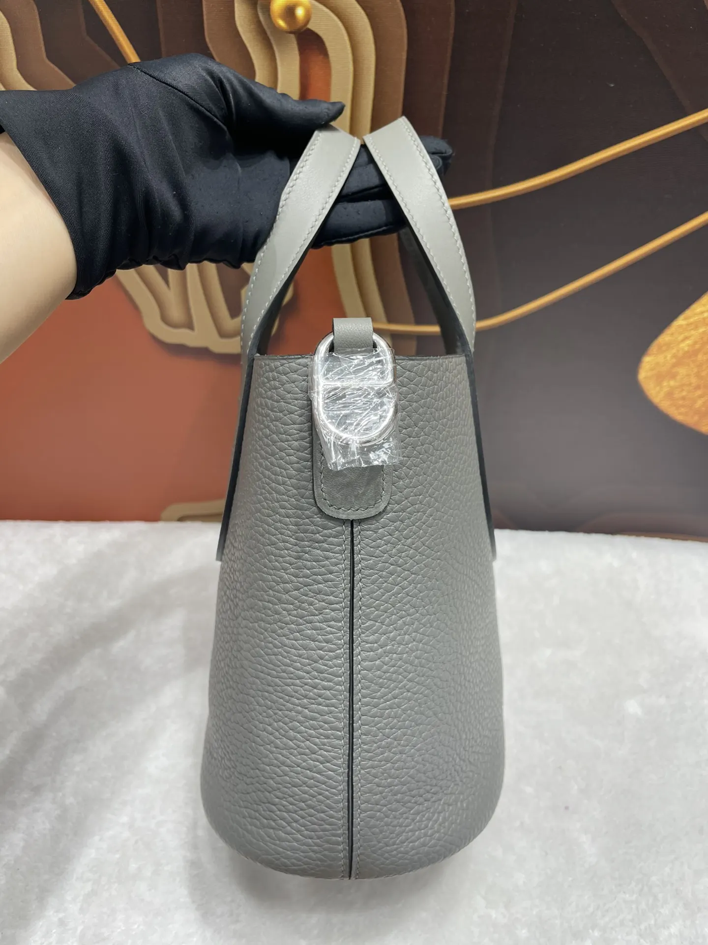 Hermès 积雨云灰迷你手提包
