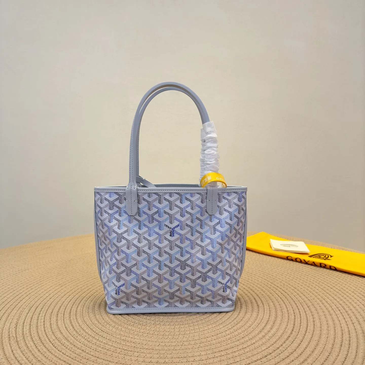 Goyard mini托特极地藍 戈雅Anjou Mini 托特包 大容量托特款