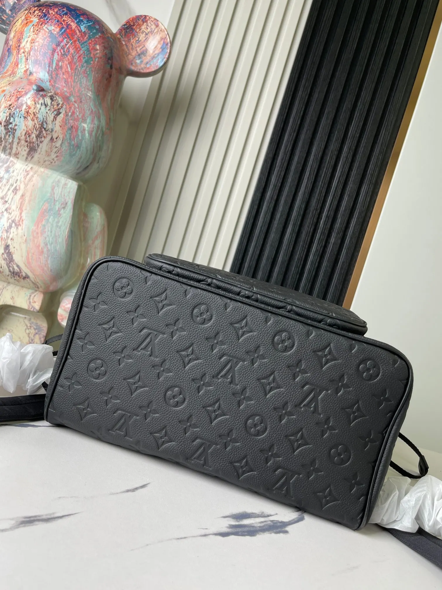 黑色 牛皮 雙肩包 实用雙肩款