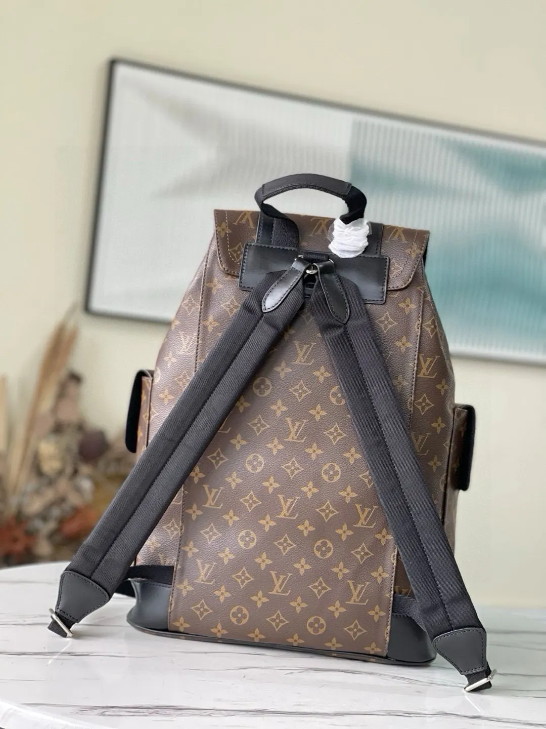 老花 帆布 老花 Christopher 双肩包以 旅行包 大容量旅行款