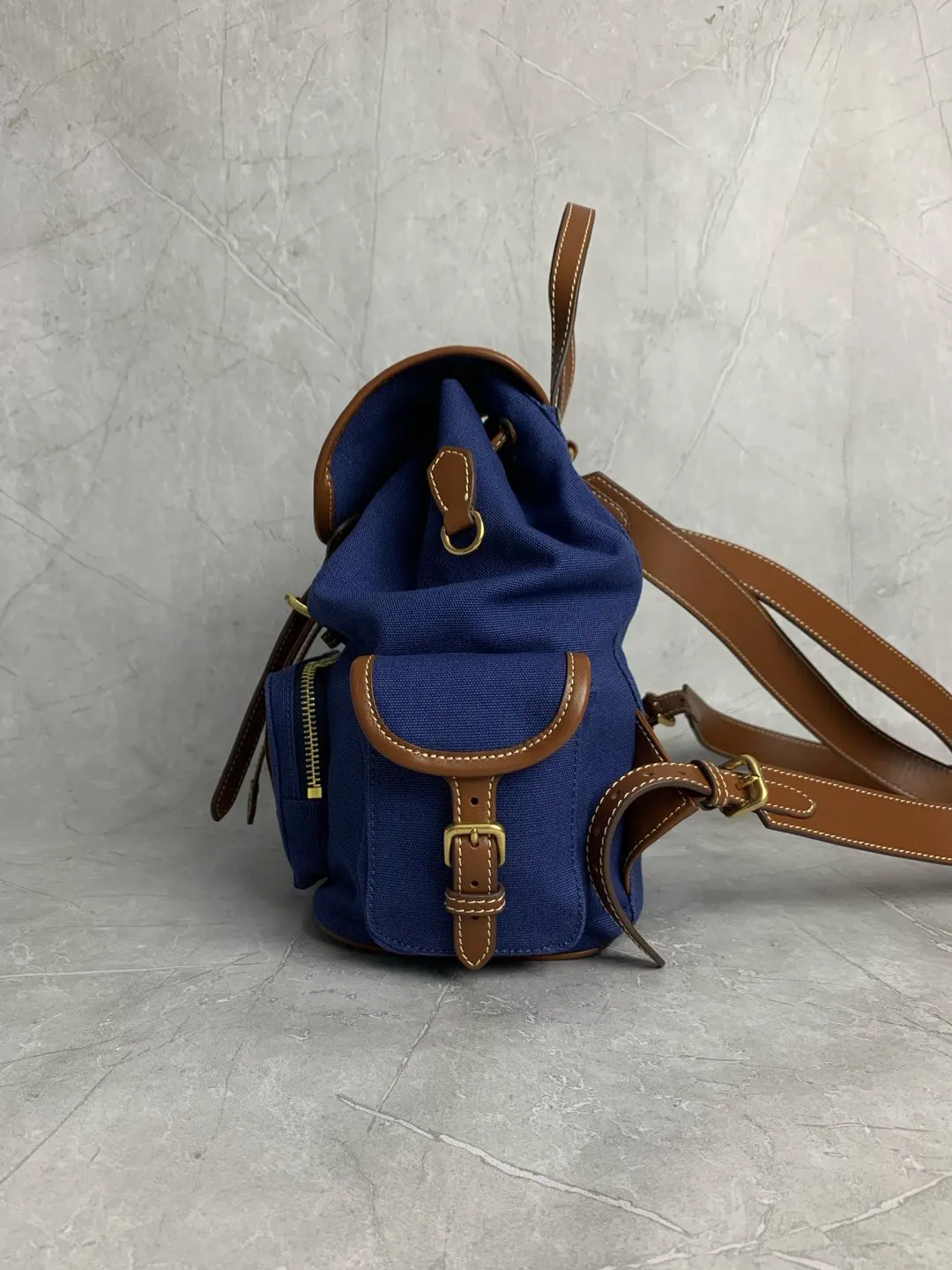 Backpack Canvas Leather