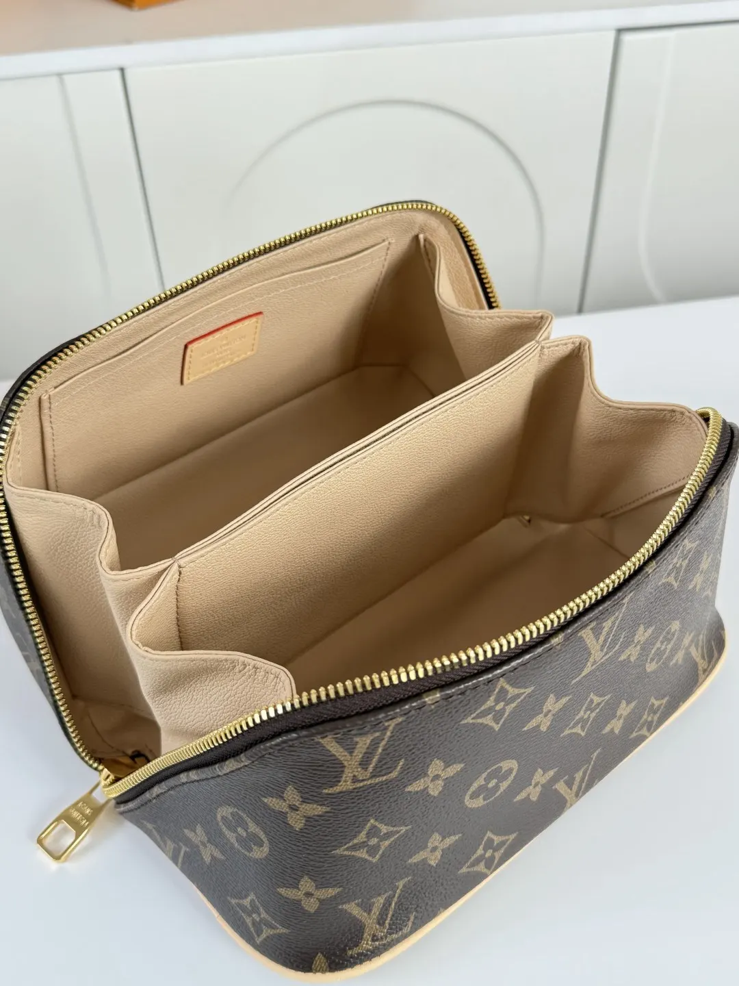 Monogram Organizer Pouch Travel Canvas