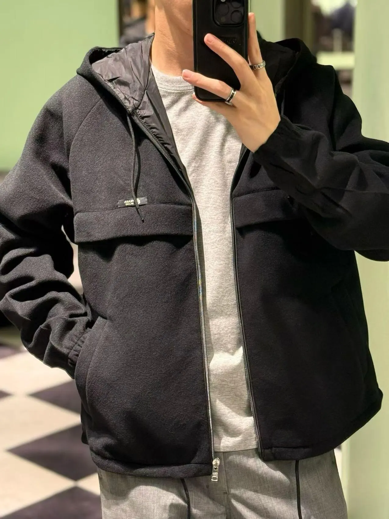 Prada 黑色 羊毛 夾克