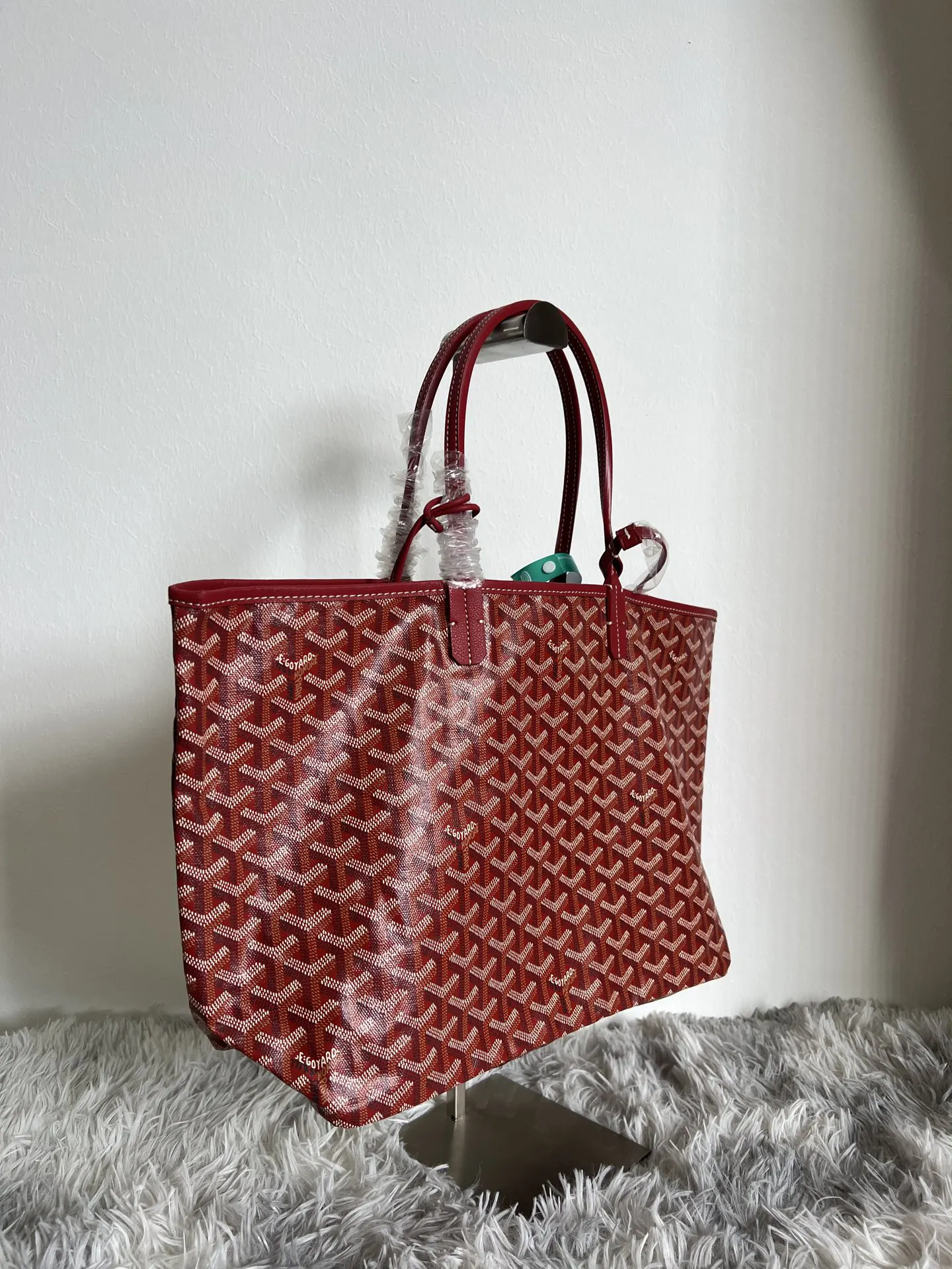 Red Tote Bag Leather