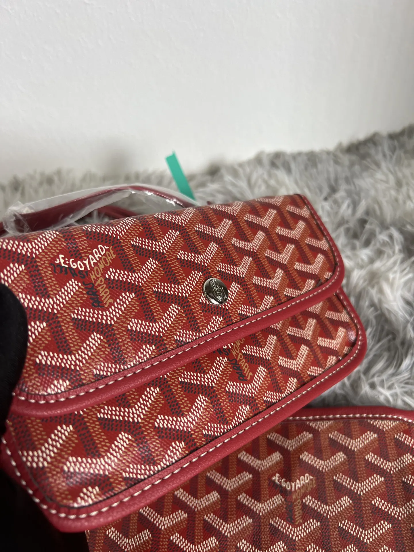 Red Tote Bag Leather