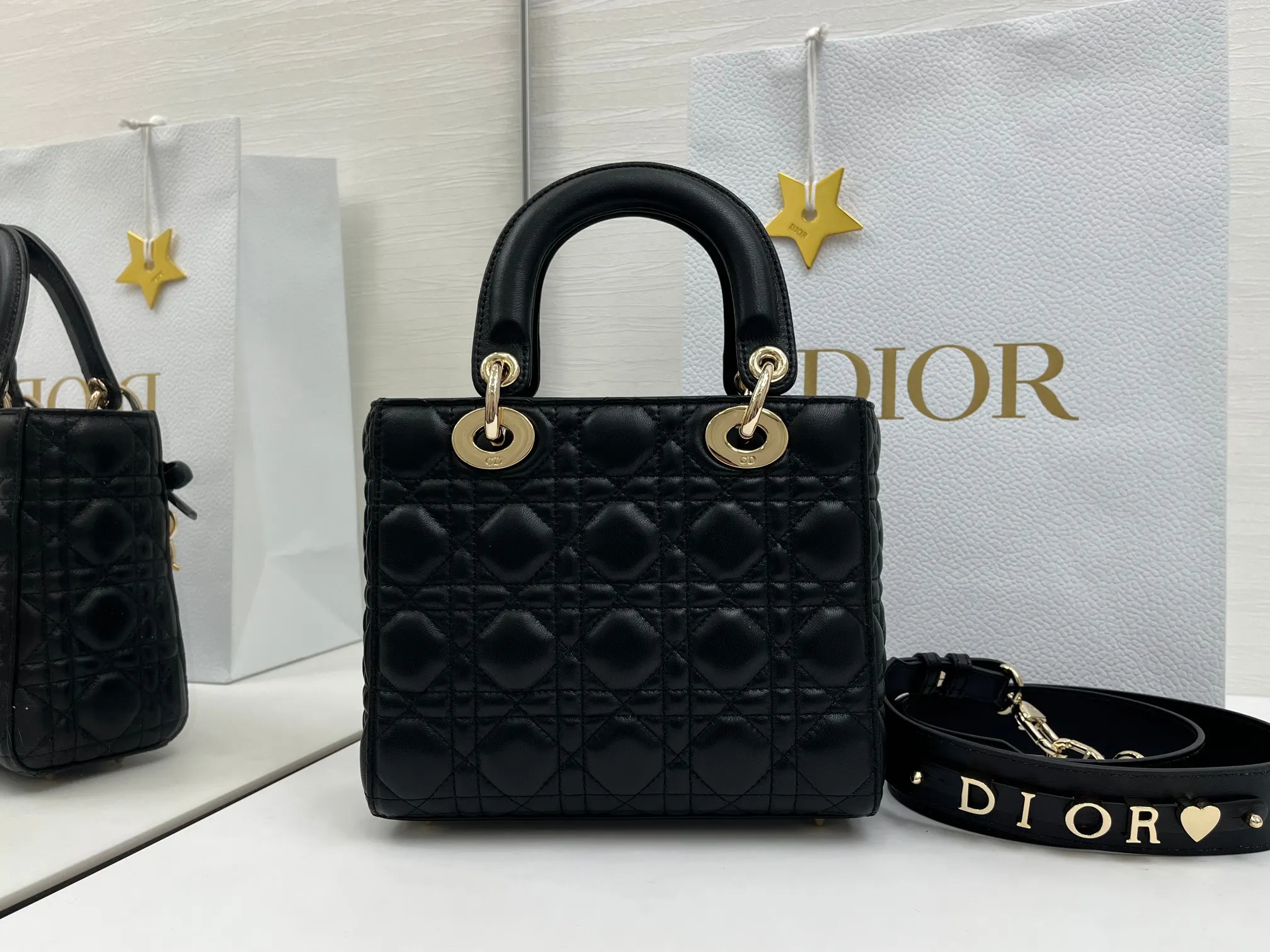 Dior Lady 手提包 黑色