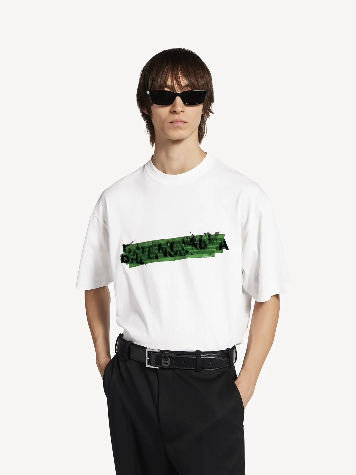 Balenciaga 白色 Logo 短袖T恤(數字6) Balenciaga 白色 Logo 短袖T恤(數字6)
