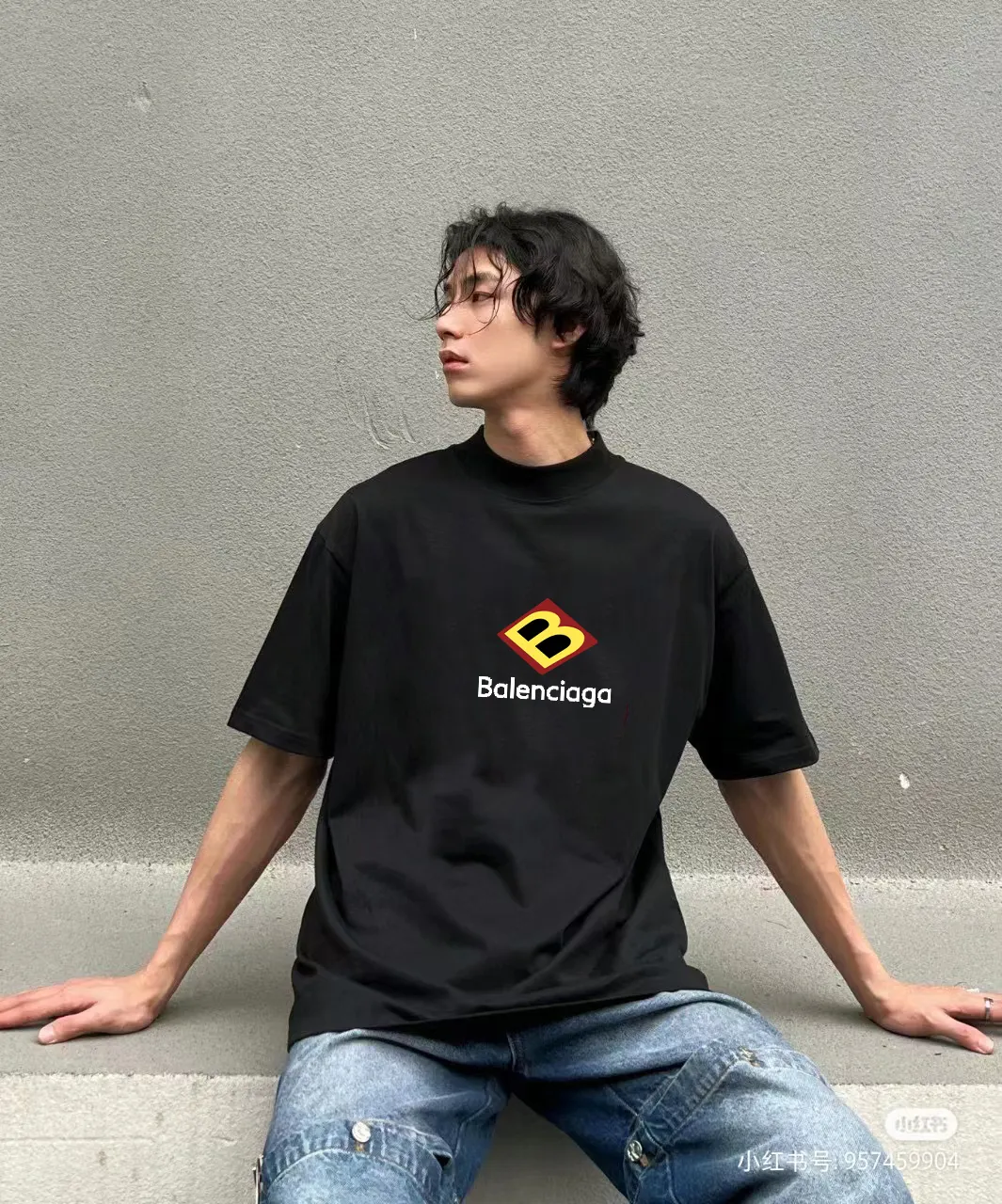 Balenciaga Paris 黑色 短袖T恤