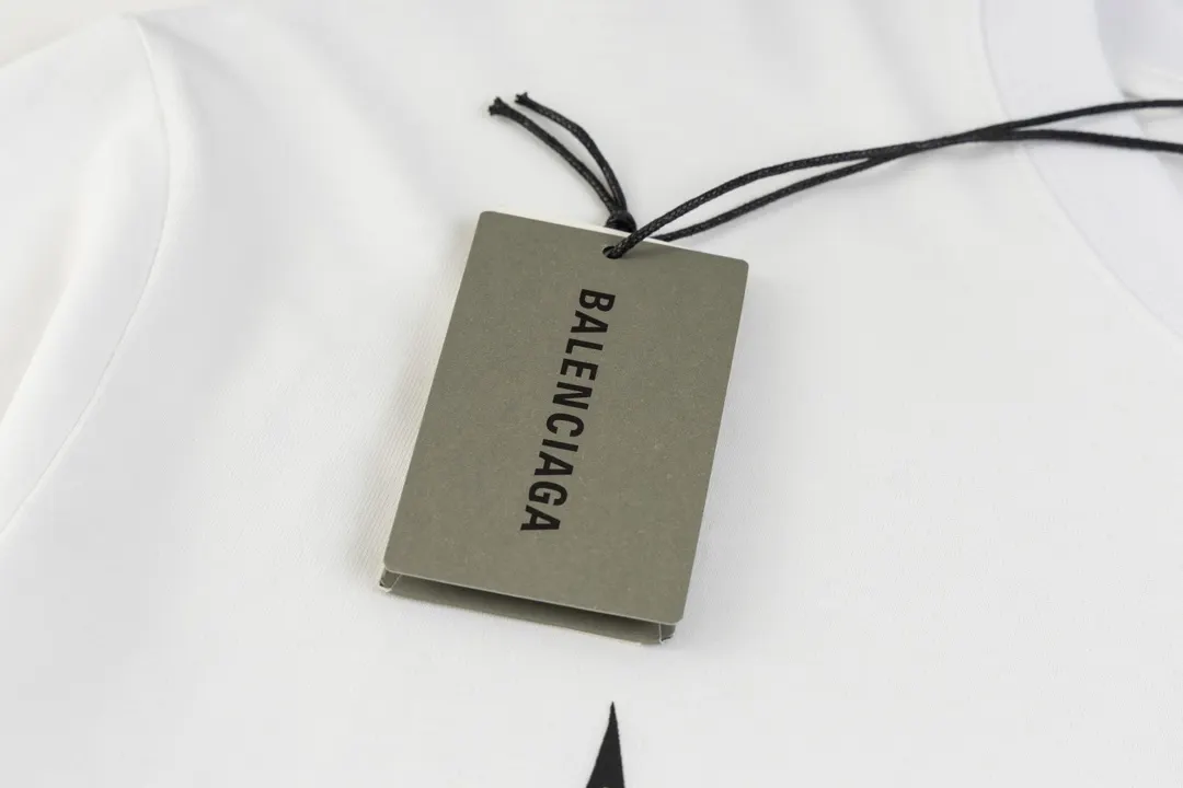 Balenciaga 黑色 短袖T恤 宽松休闲