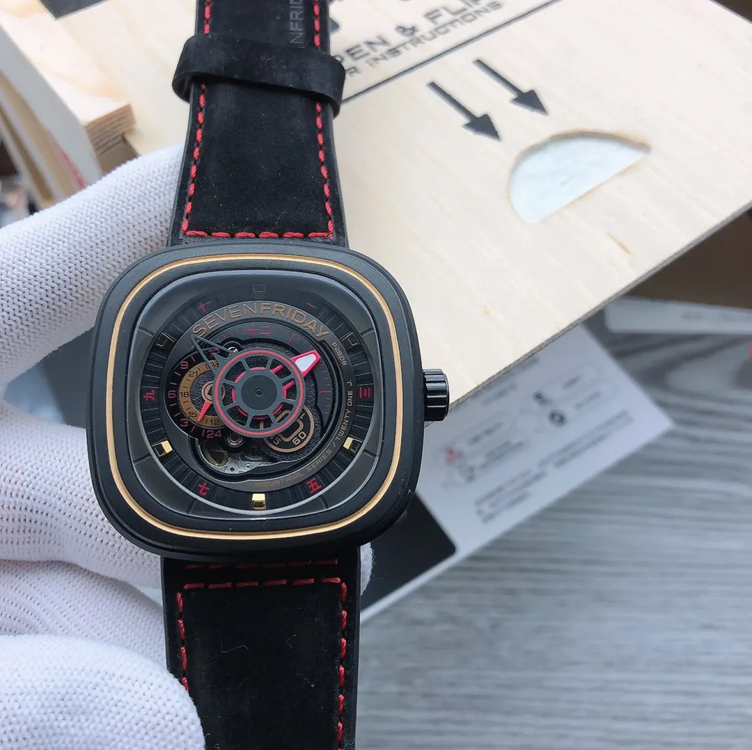 Black White Red Gold Watch Classic