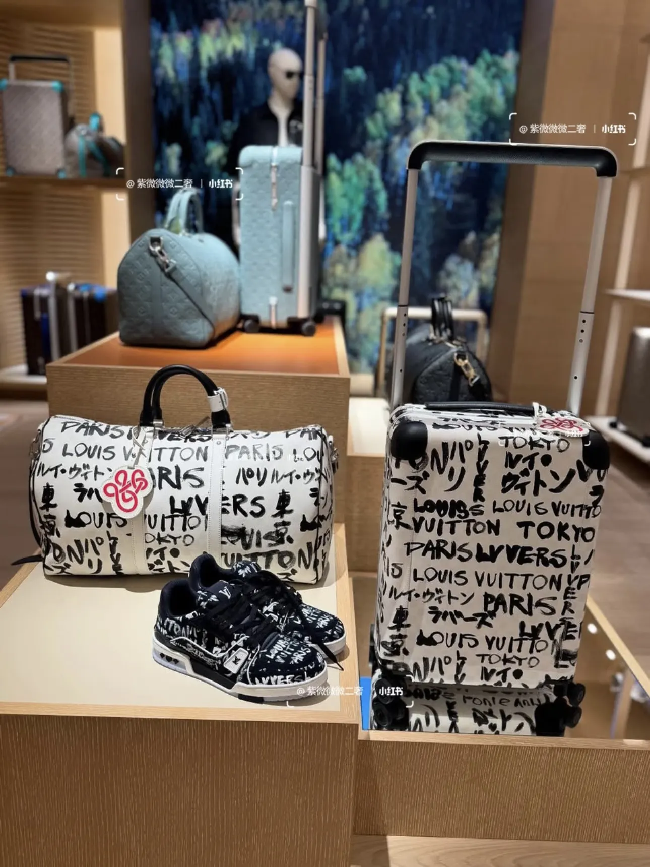 LV 黑色 老花 Mo行李箱 旅行拉杆款 轻便出行款