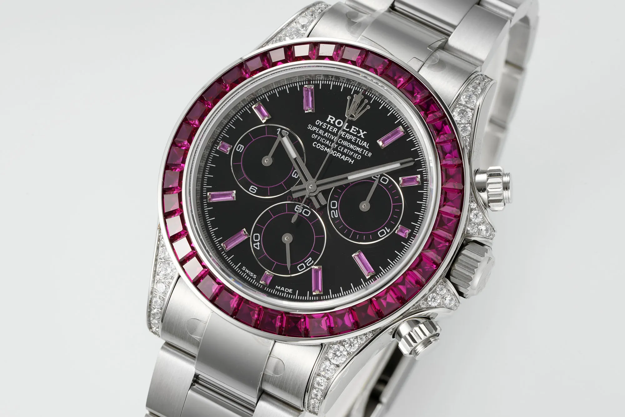 Rolex PPM定制改装 劳力士迪通拿隐藏款 cvd培育钻限定 手錶 經典腕表款