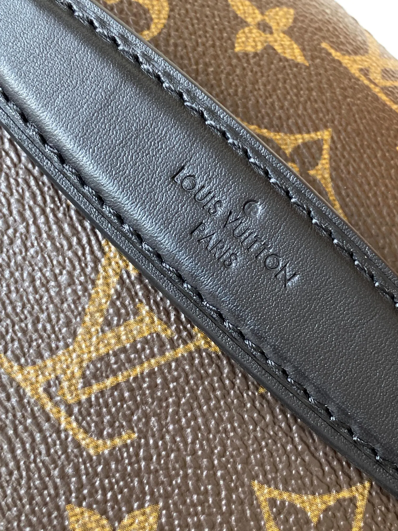 LV 帆布 黑皮 BU AG 腰包 休閒腰包款