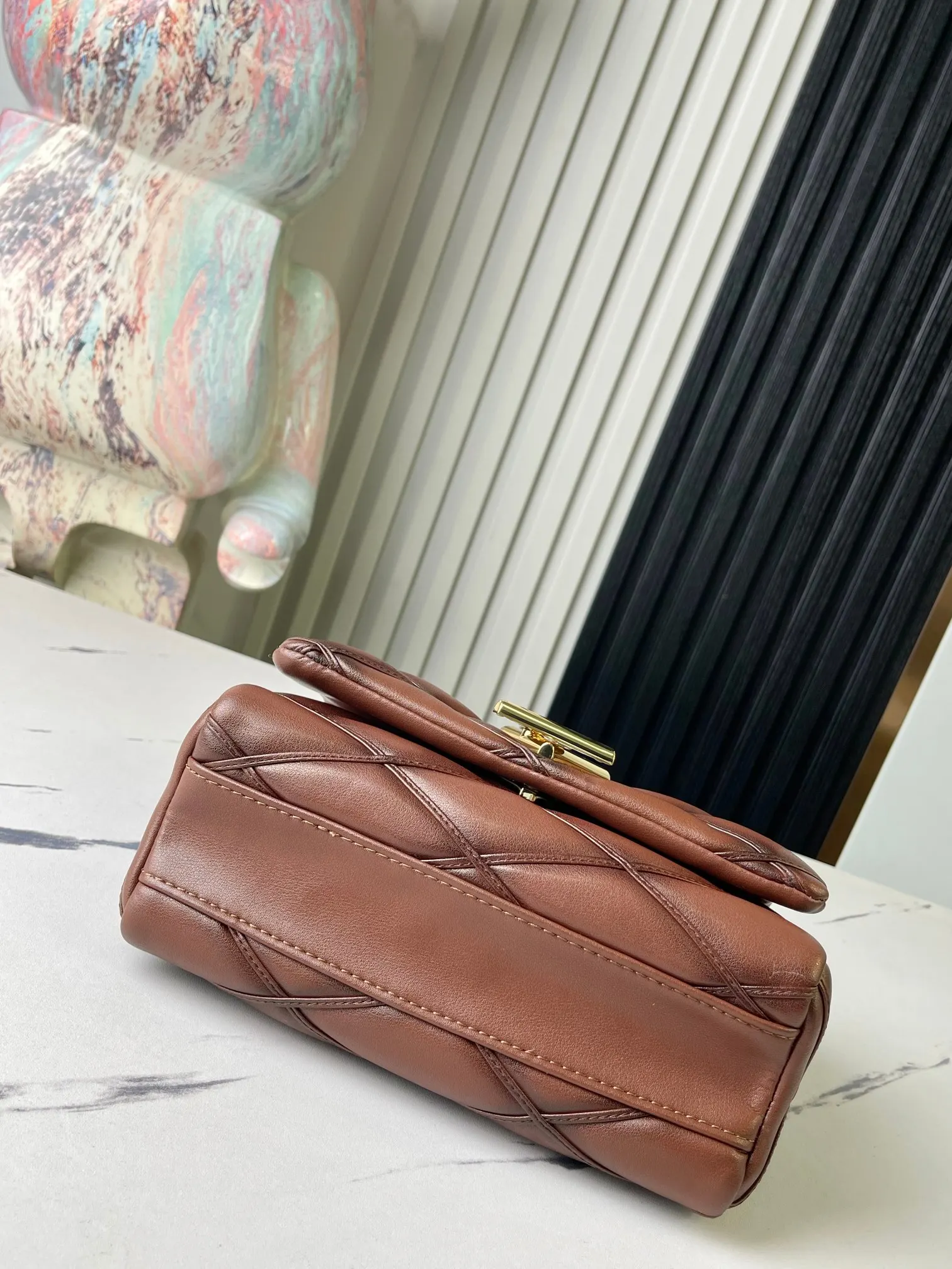 LV 焦糖色 羊皮 行李箱 旅行拉杆款 轻便出行款