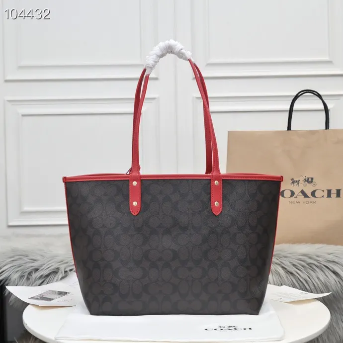 Coach 厂价 双面子母双用购物袋购物包 托特包 大容量托特款