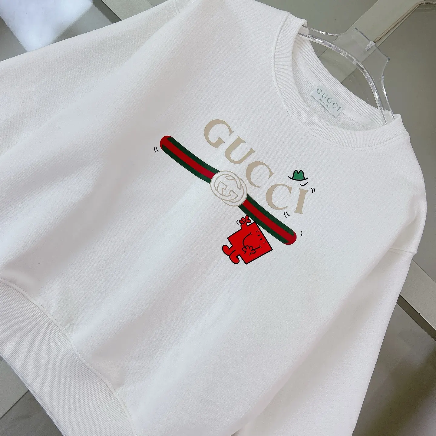 Gucci Logo印花圆领卫衣