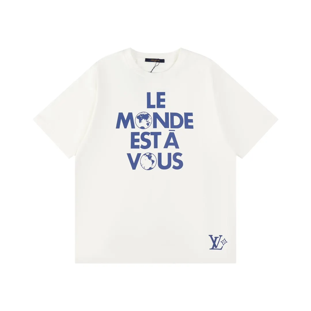 LV 白色 Logo 印花 短袖T恤 休闲百搭款