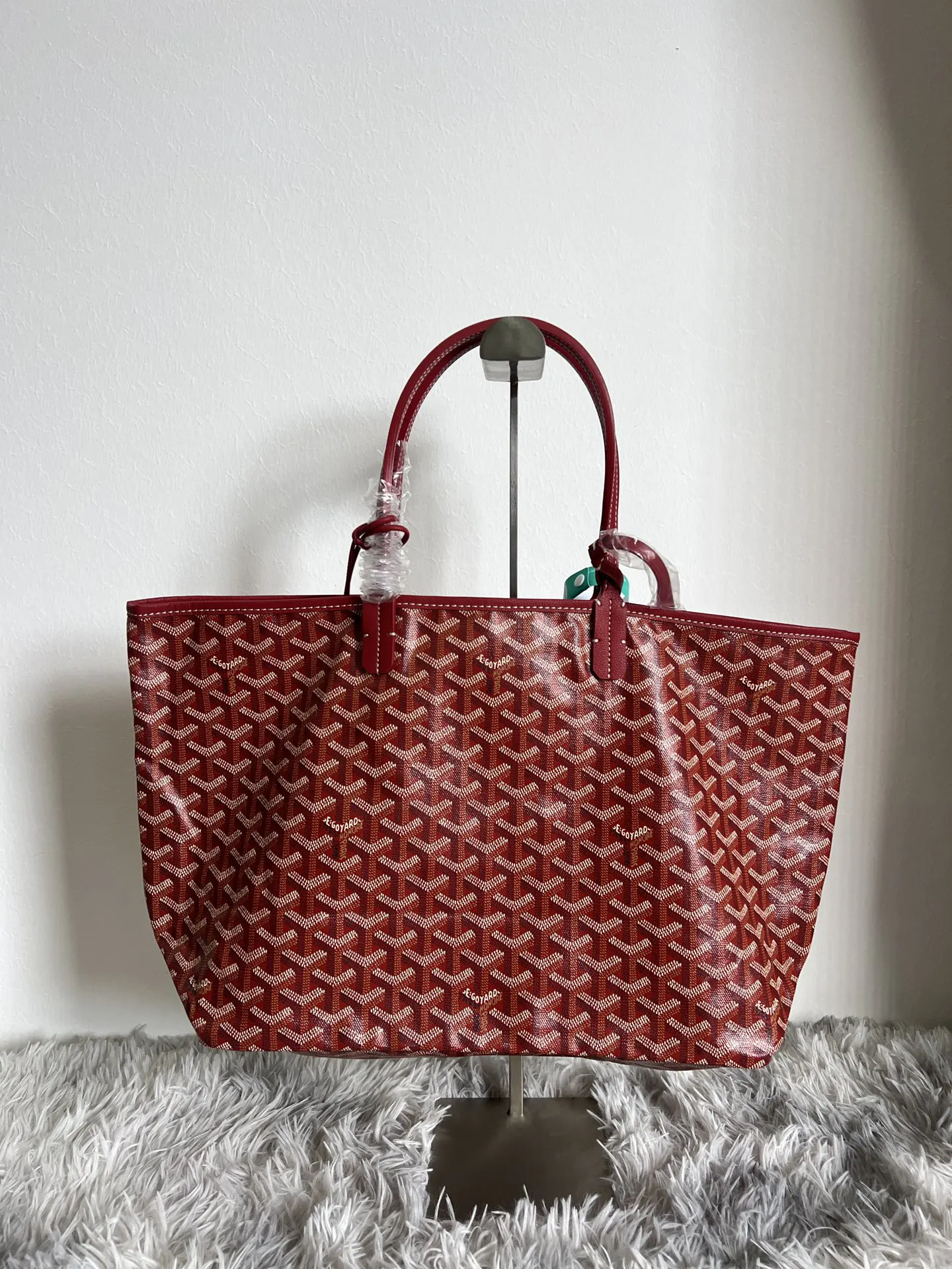 Red Tote Bag Leather