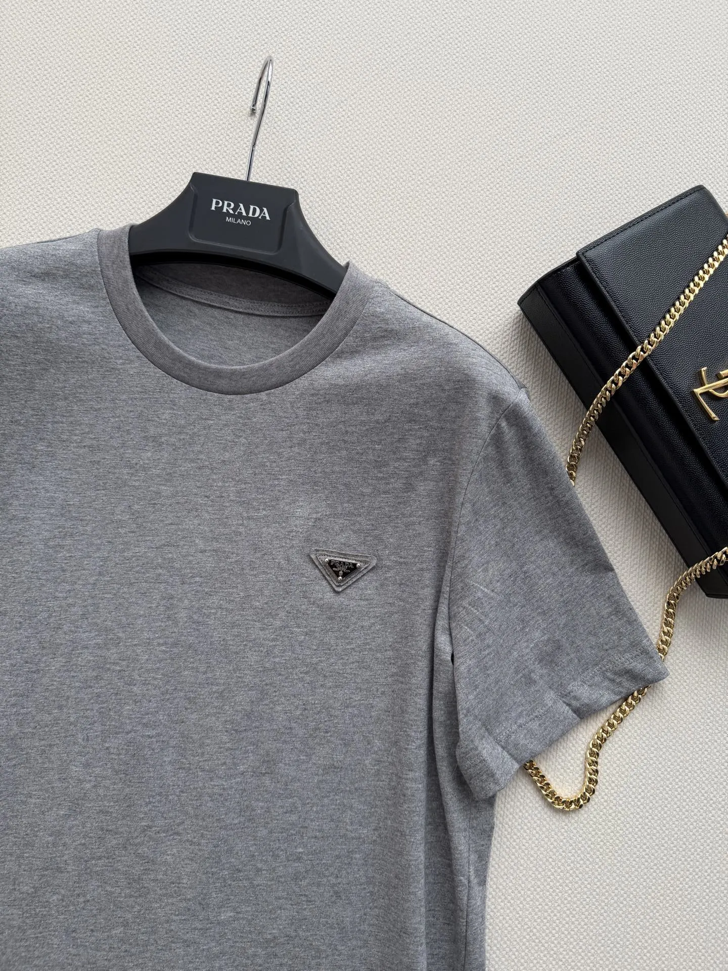 Prada 棉质 三角标 短袖T恤