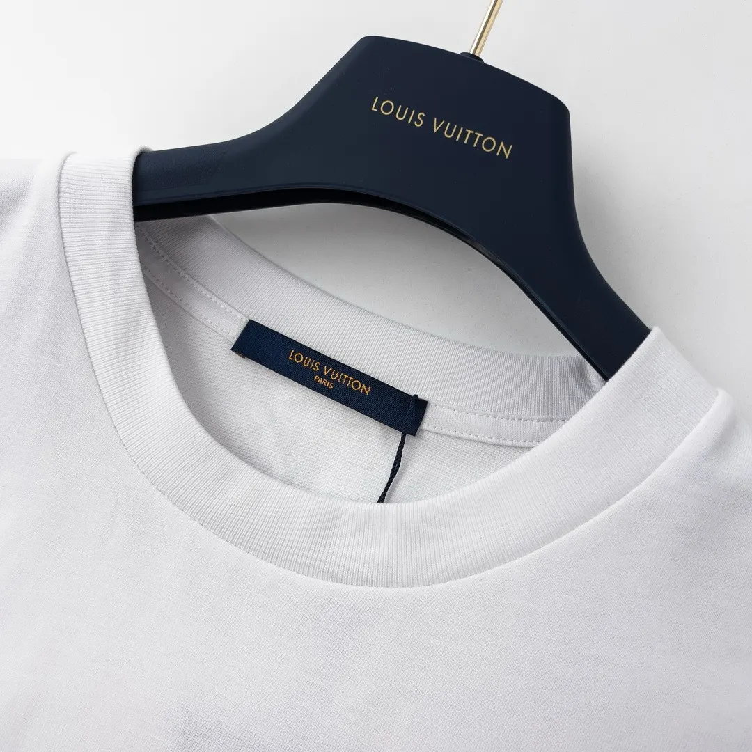 Louis Vuitton 白色 Logo 字母 短袖T恤