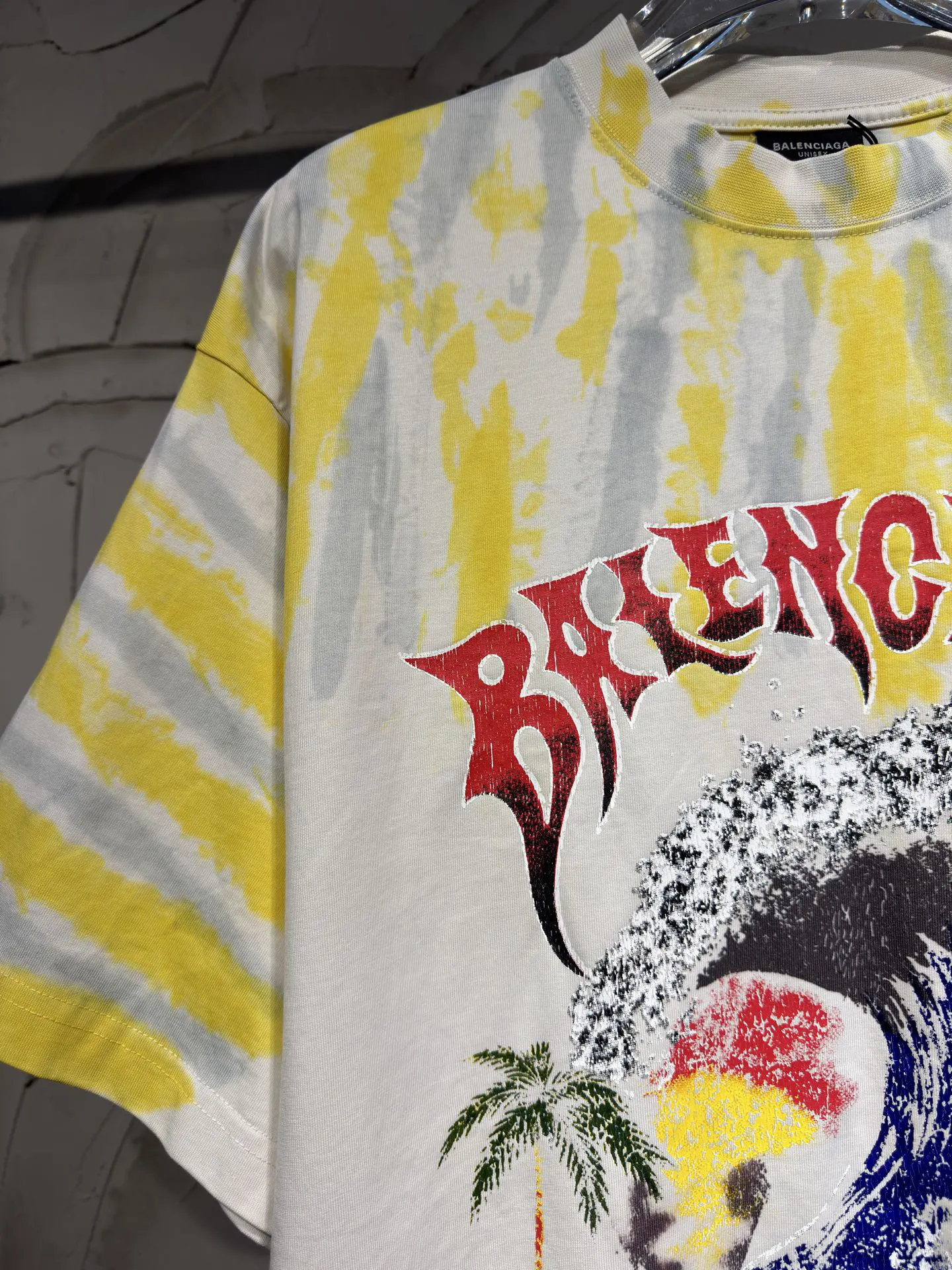 Balenciaga Print Short Sleeve T-Shirt Street