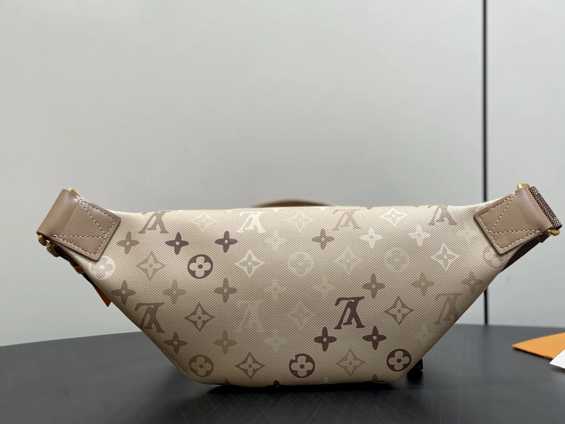 Gray Crossbody Bag Lightweight Canvas